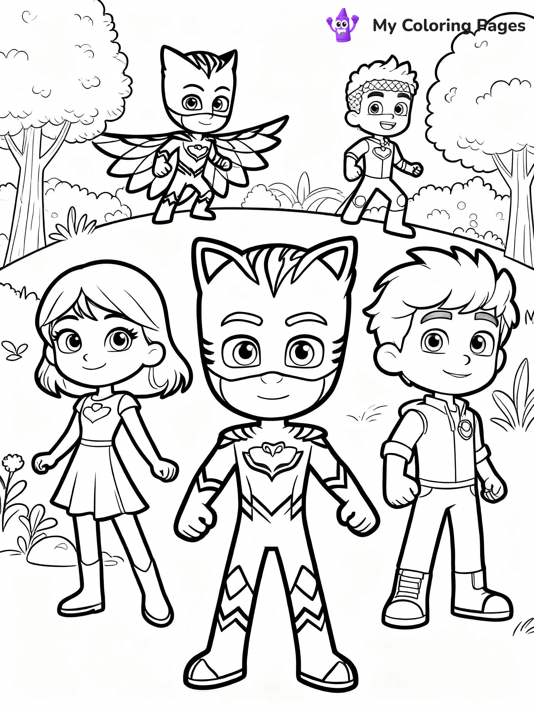 PJ Masks Coloring Pages - 9