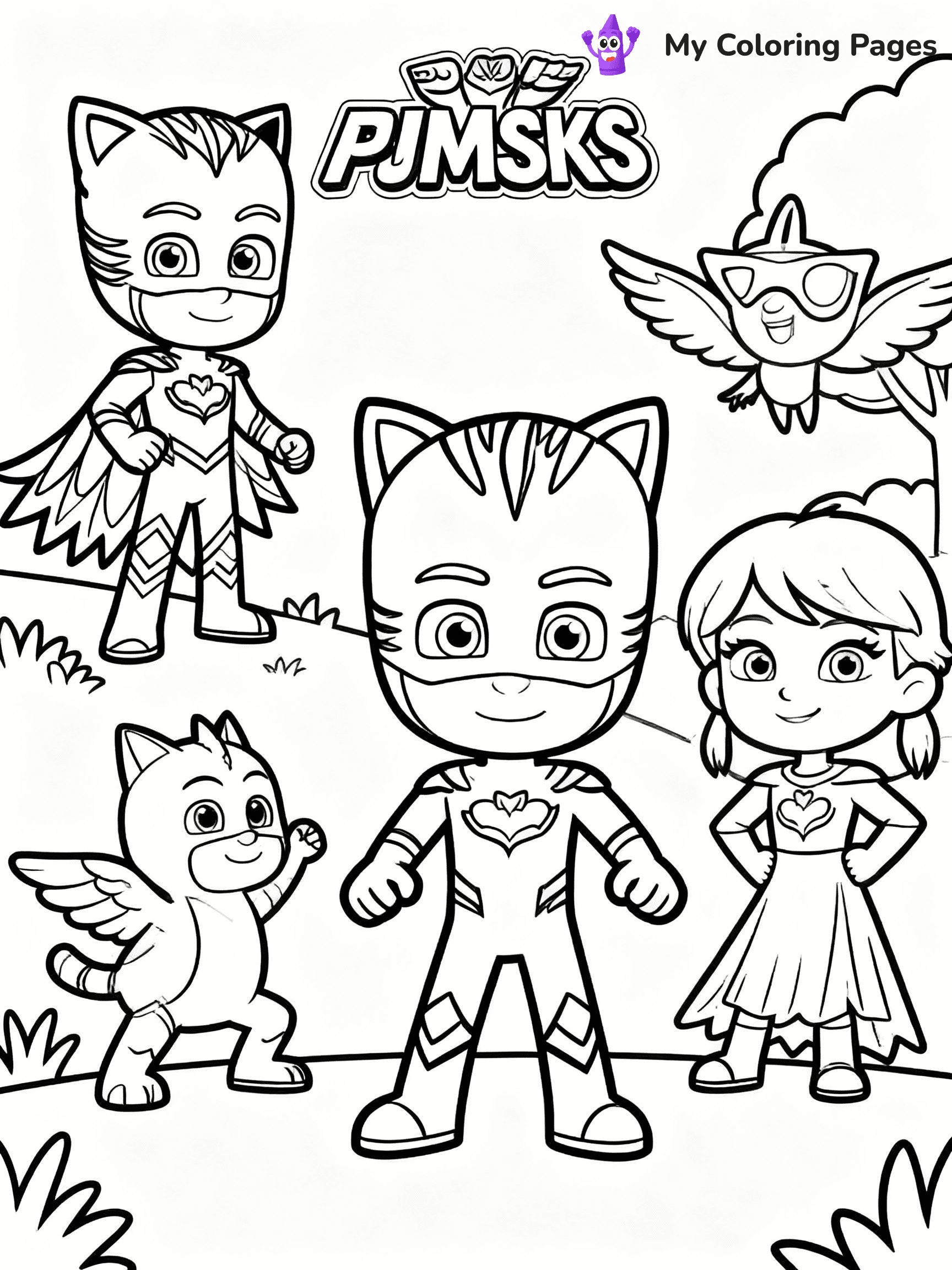 PJ Masks Coloring Pages - 8