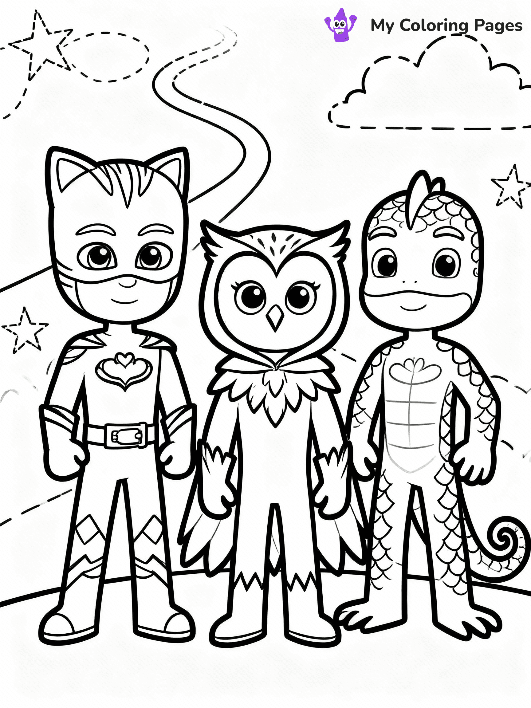 PJ Masks Coloring Pages - 6