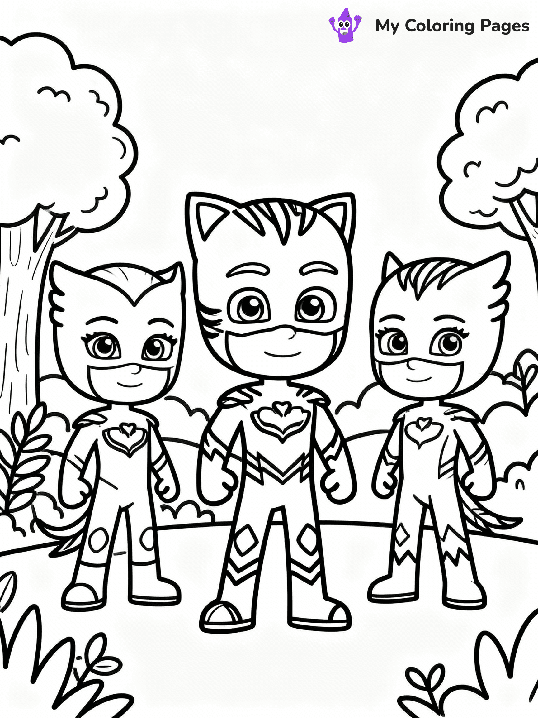 PJ Masks Coloring Pages - 1