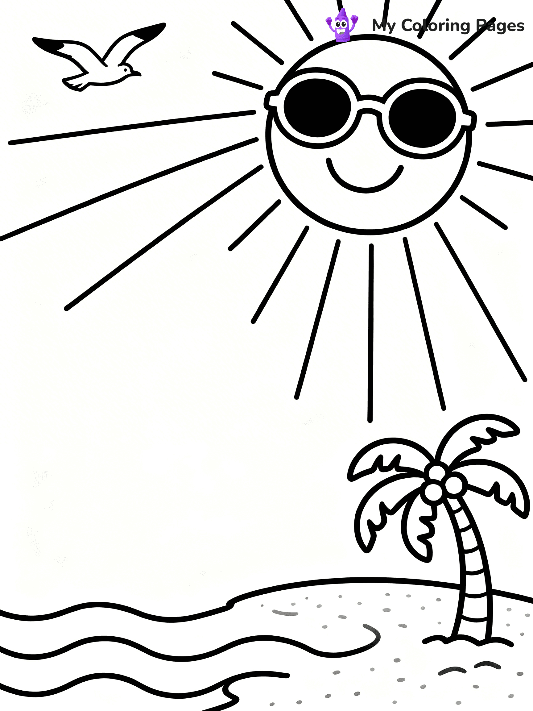End Of Summer Coloring Pages - 1