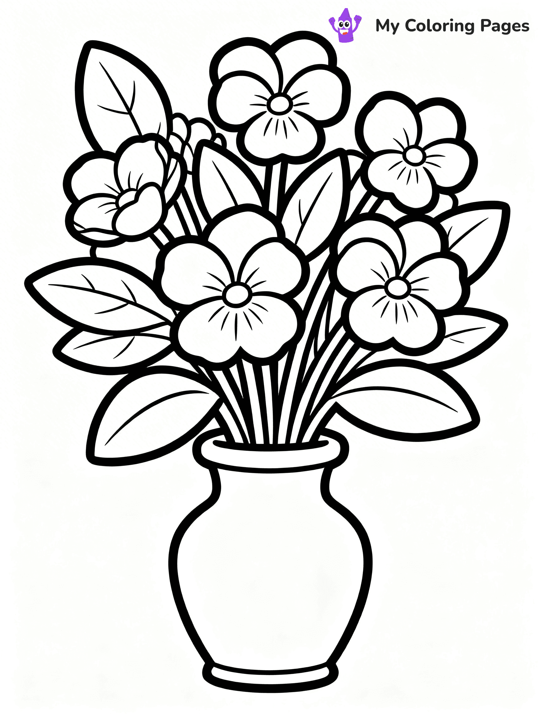 Violet Coloring Pages - 21