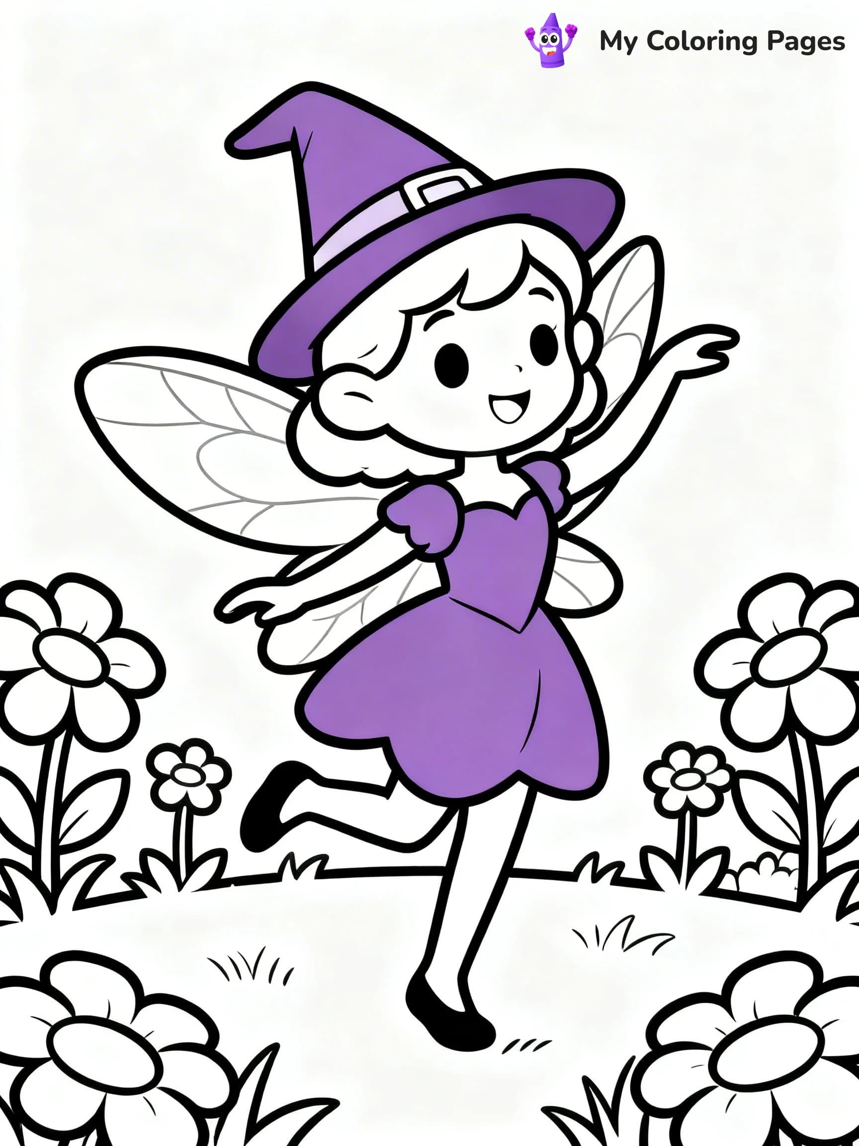 Violet Coloring Pages - 7