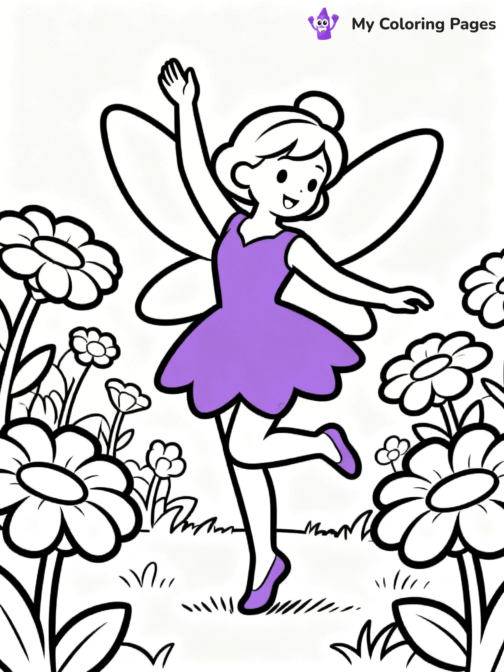 Violet Coloring Pages - 6
