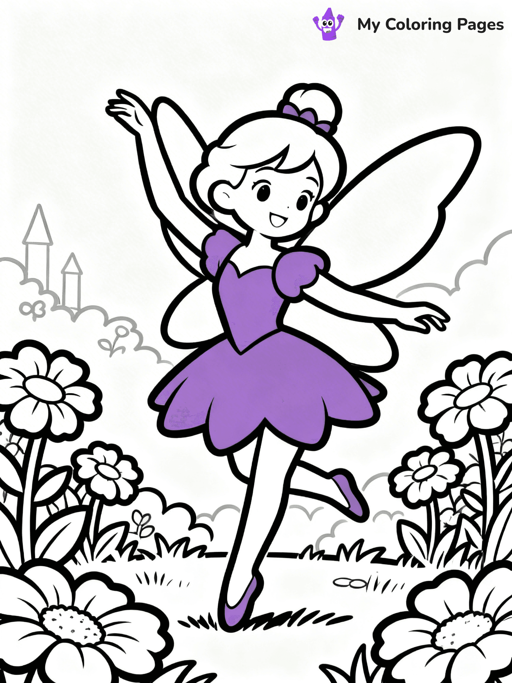 Violet Coloring Pages - 4