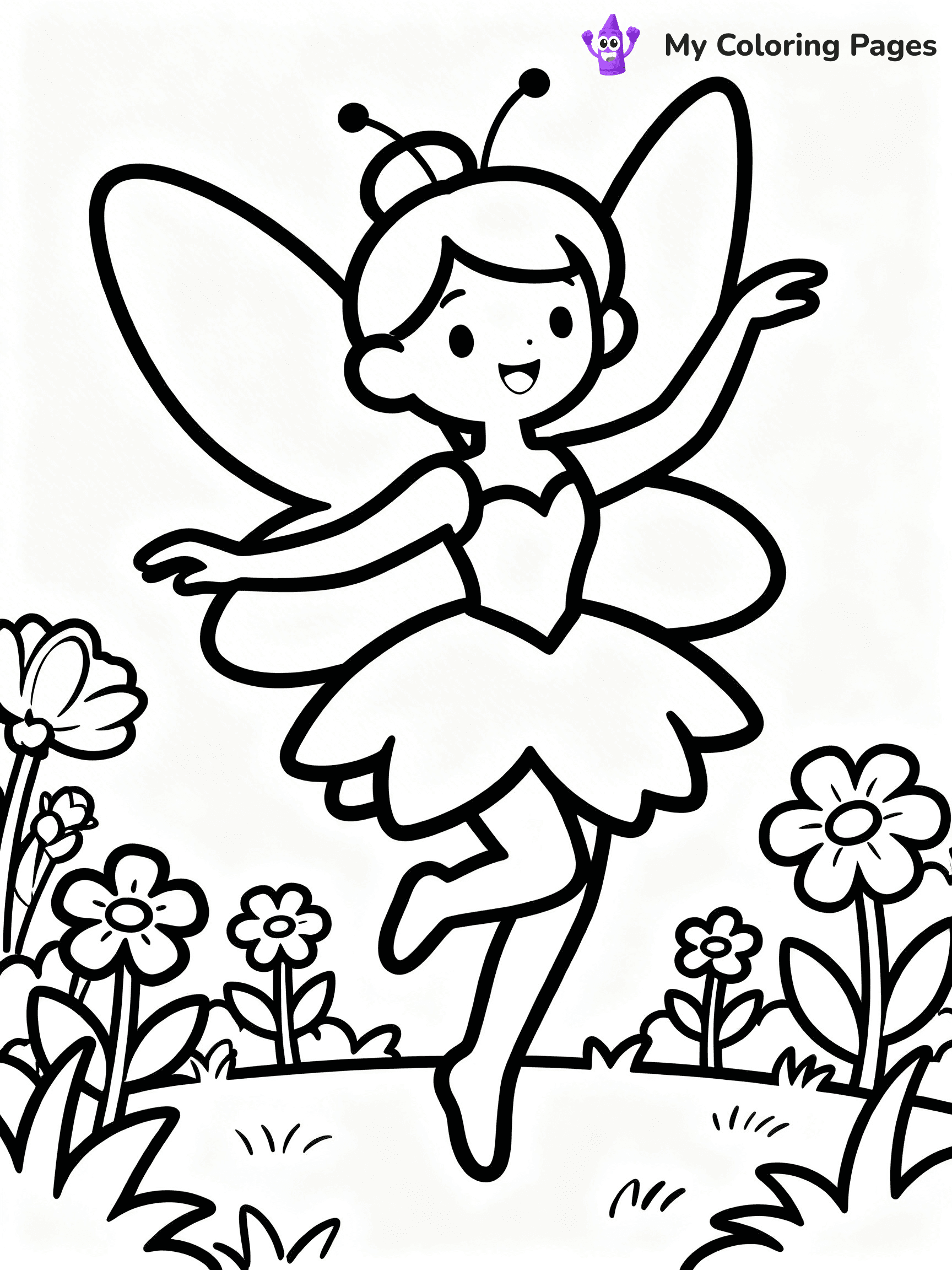 Violet Coloring Pages - 3