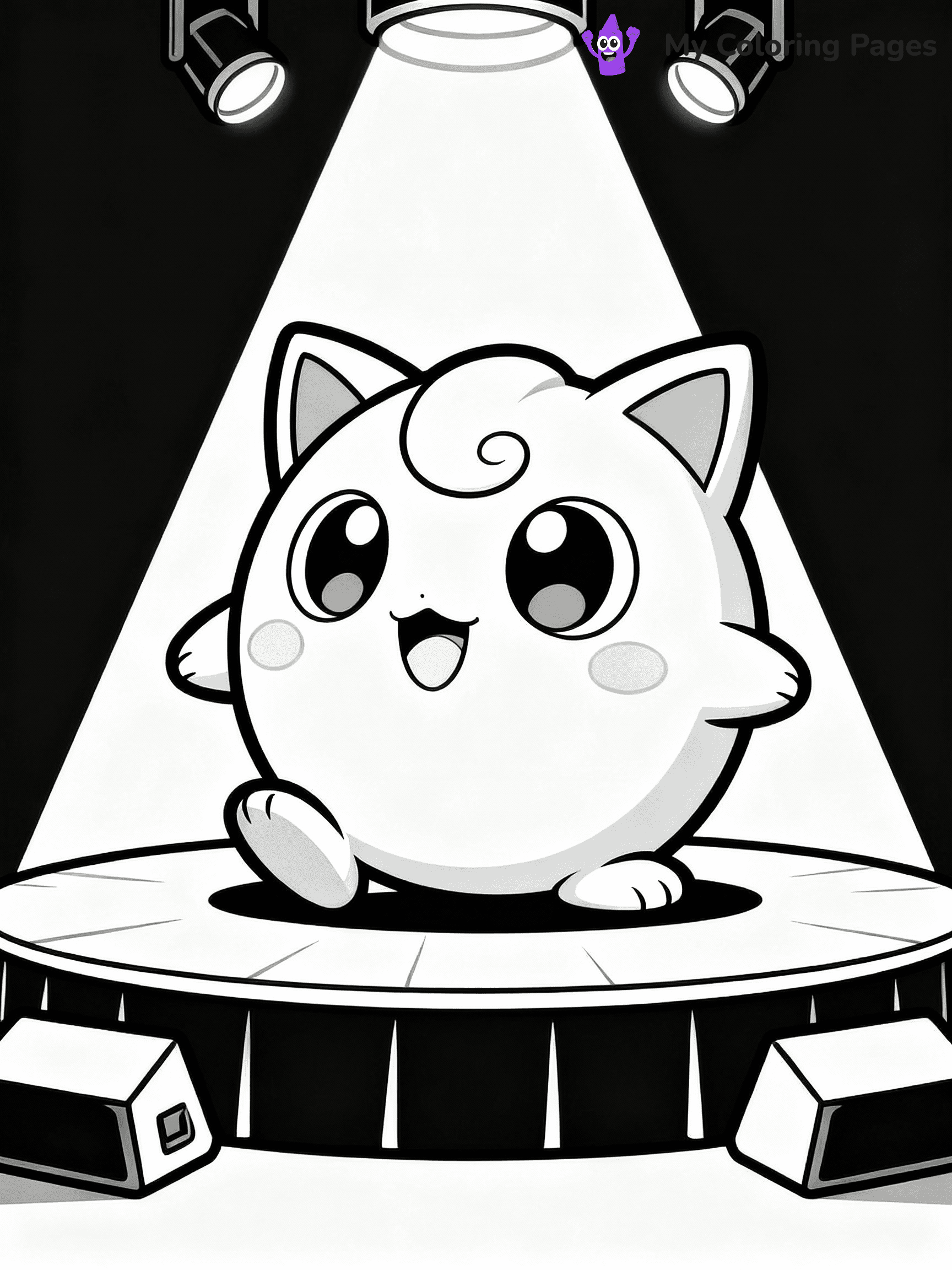 Jigglypuff Coloring Pages - 1