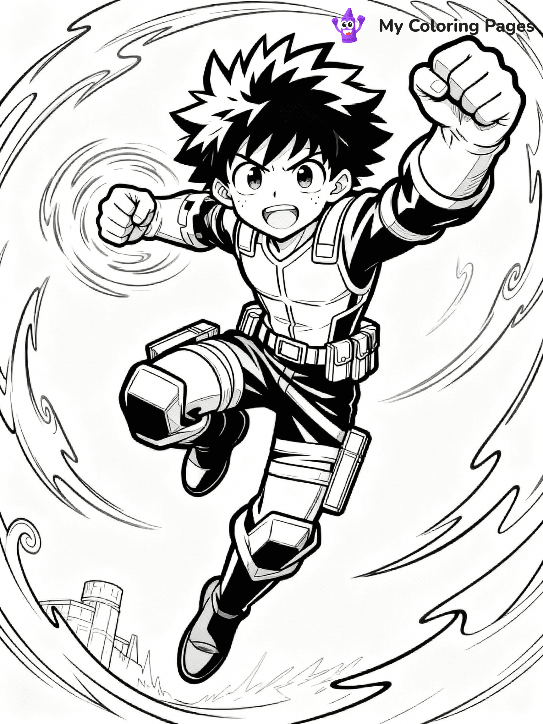 Deku Coloring Pages - 30