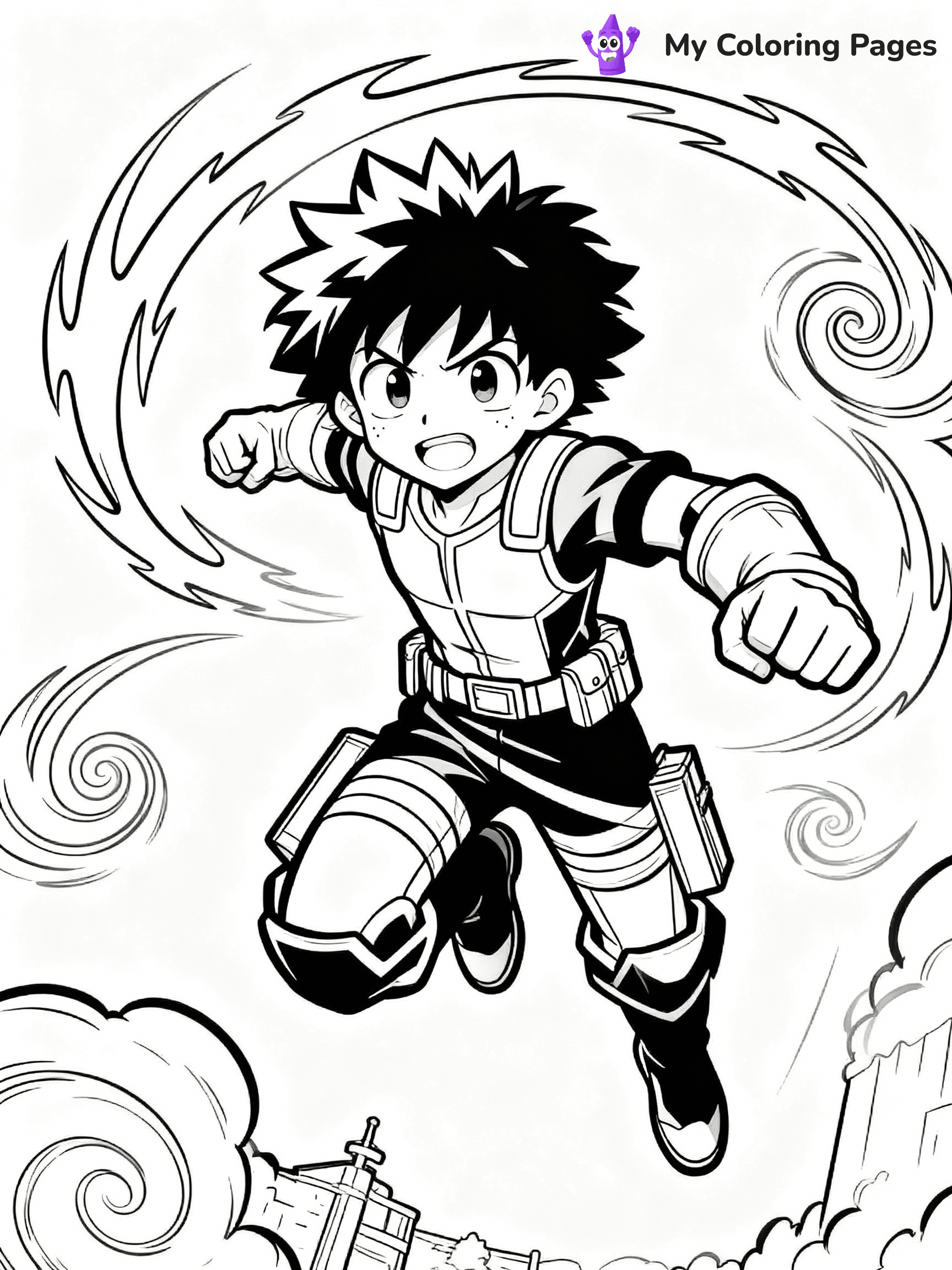 Deku Coloring Pages - 27
