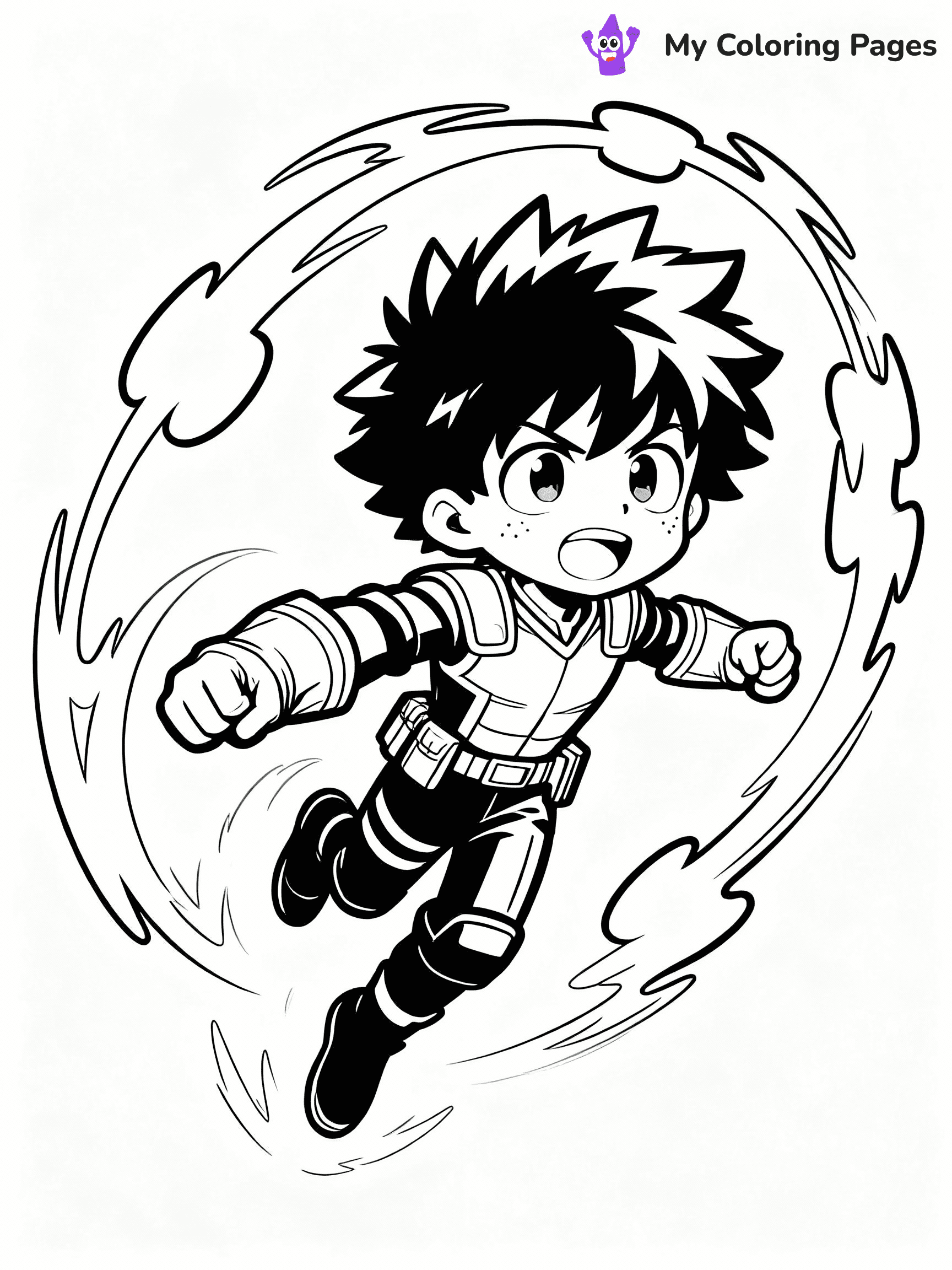 Deku Coloring Pages - 25