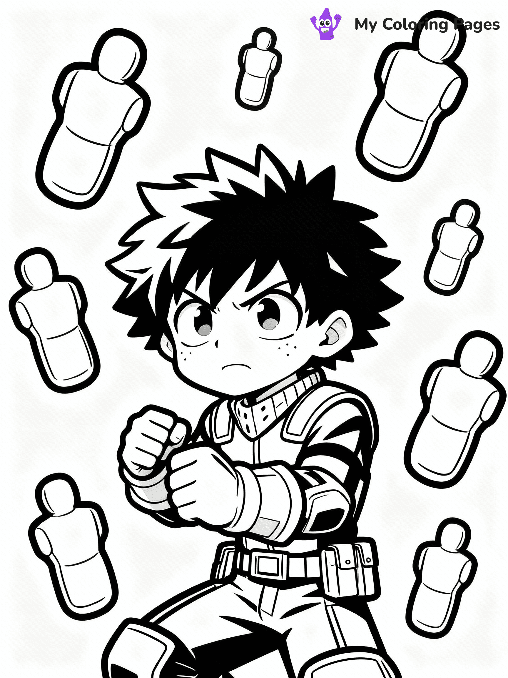 Deku Coloring Pages - 24