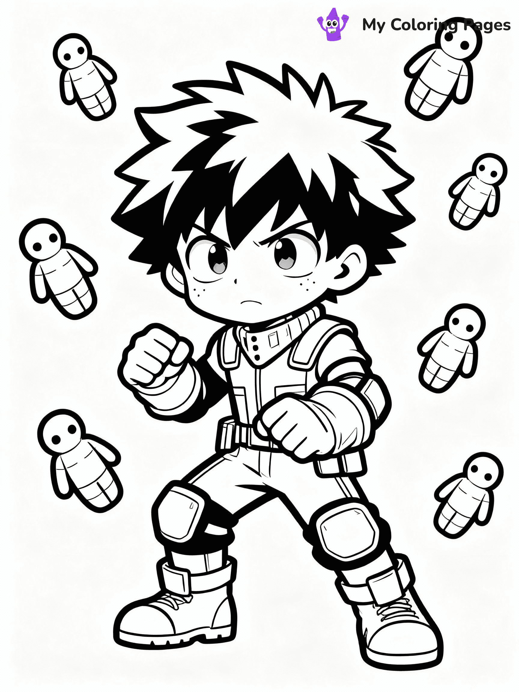 Deku Coloring Pages - 23