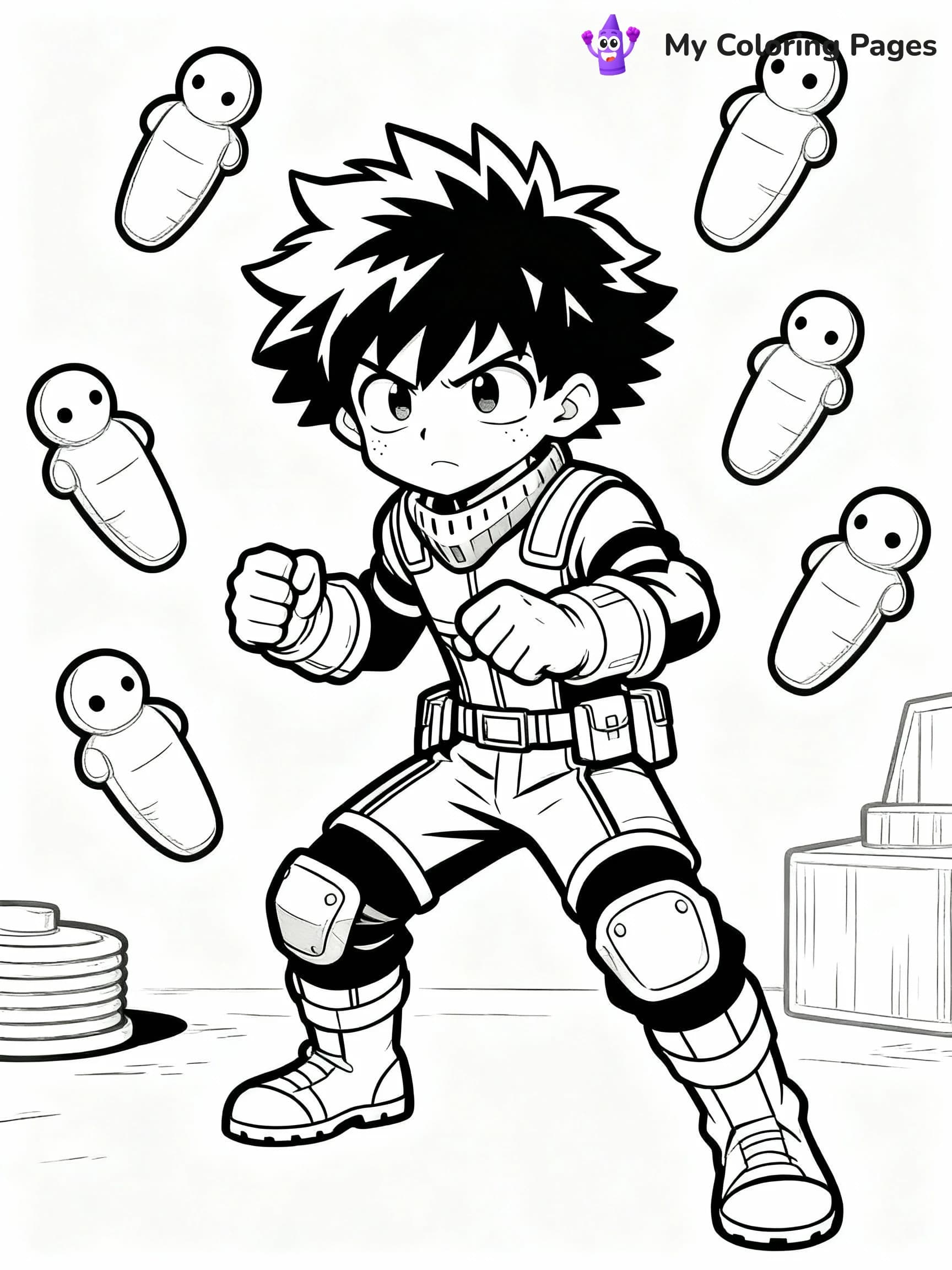Deku Coloring Pages - 22