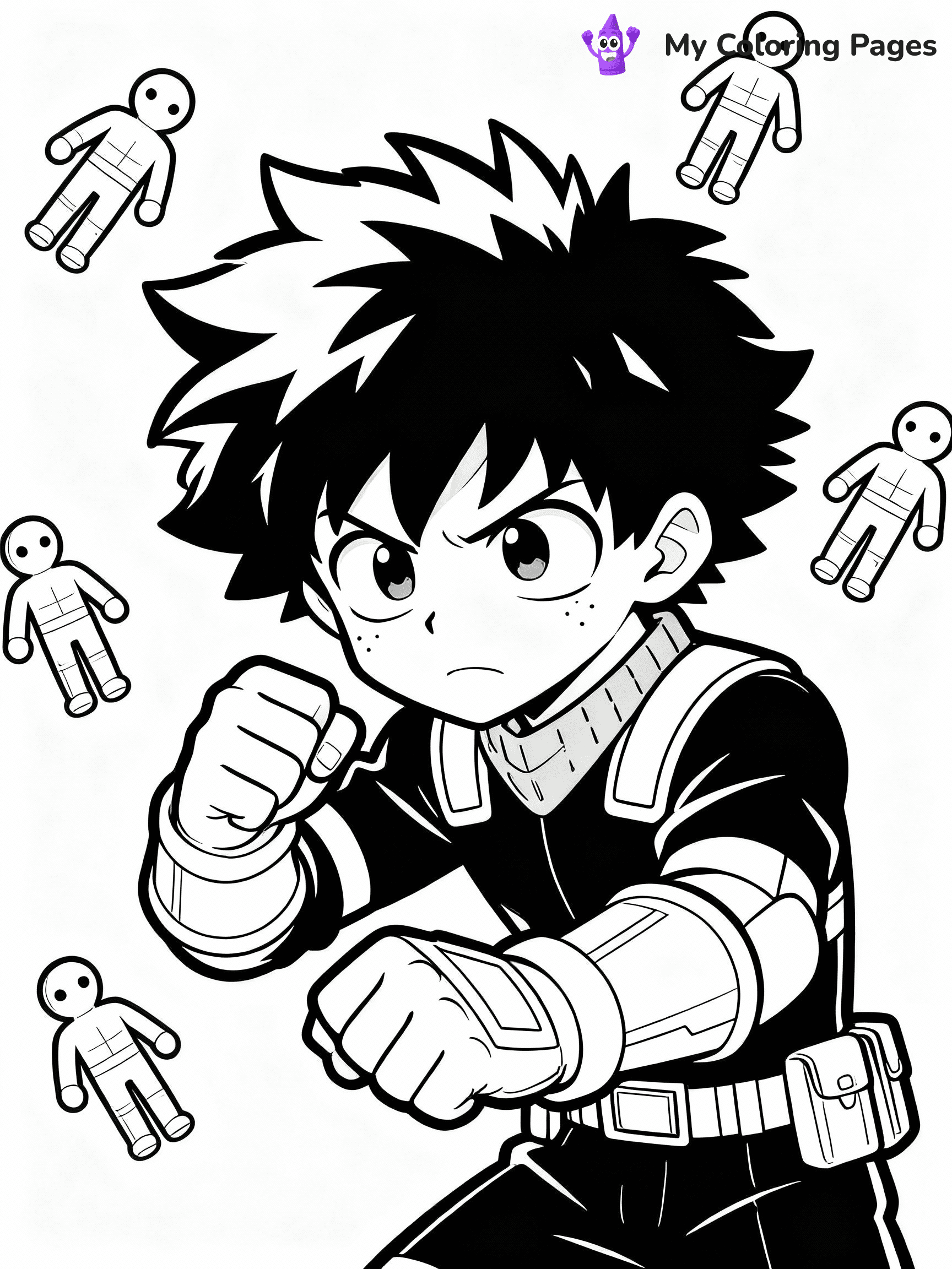 Deku Coloring Pages - 20