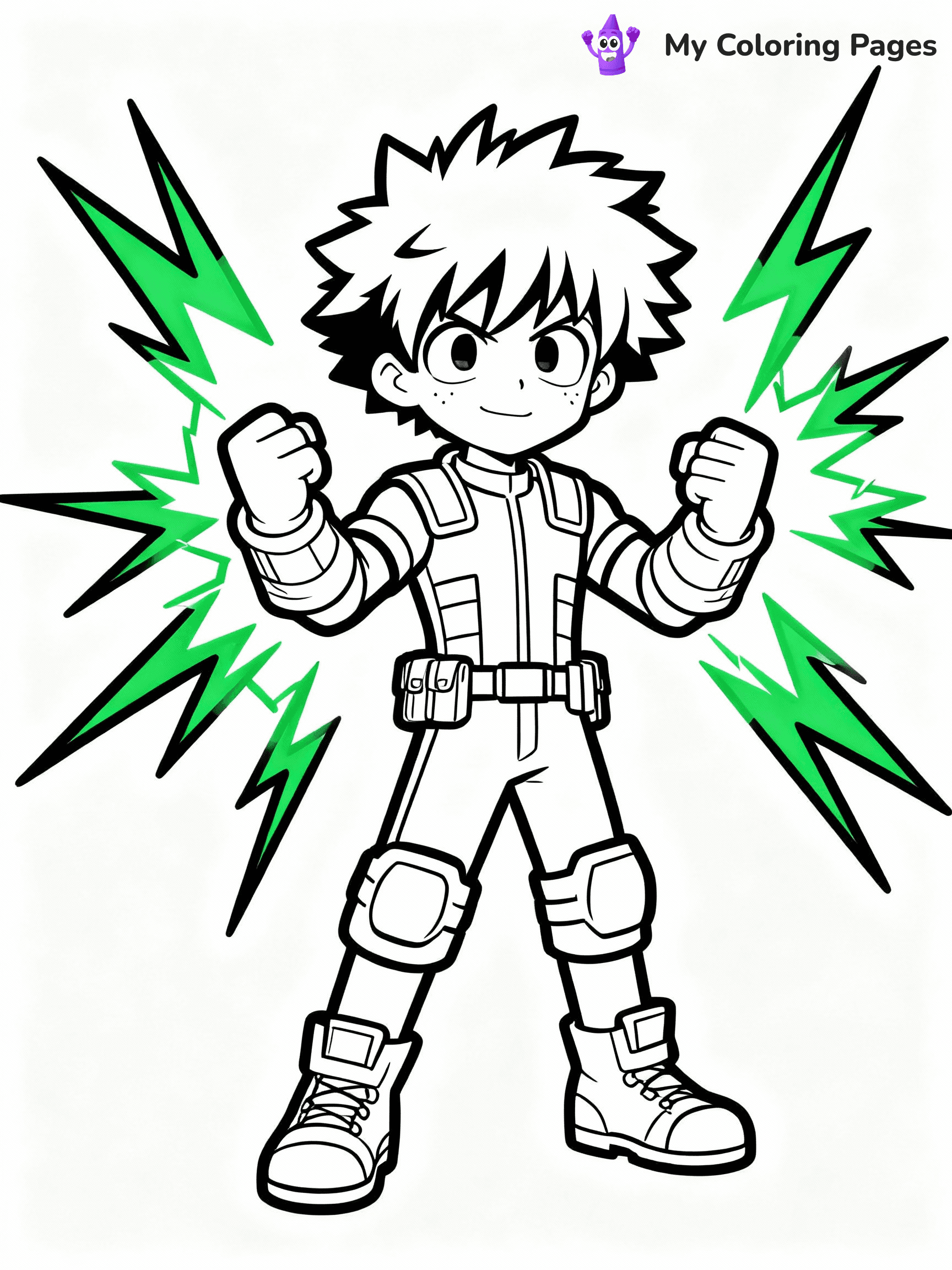Deku Coloring Pages - 17