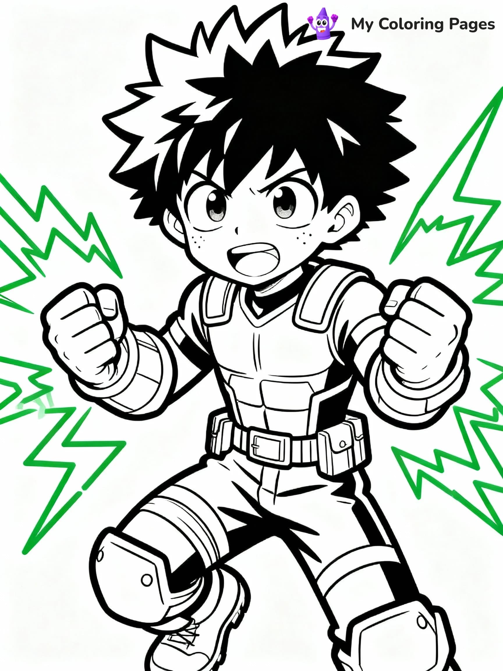 Deku Coloring Pages - 16