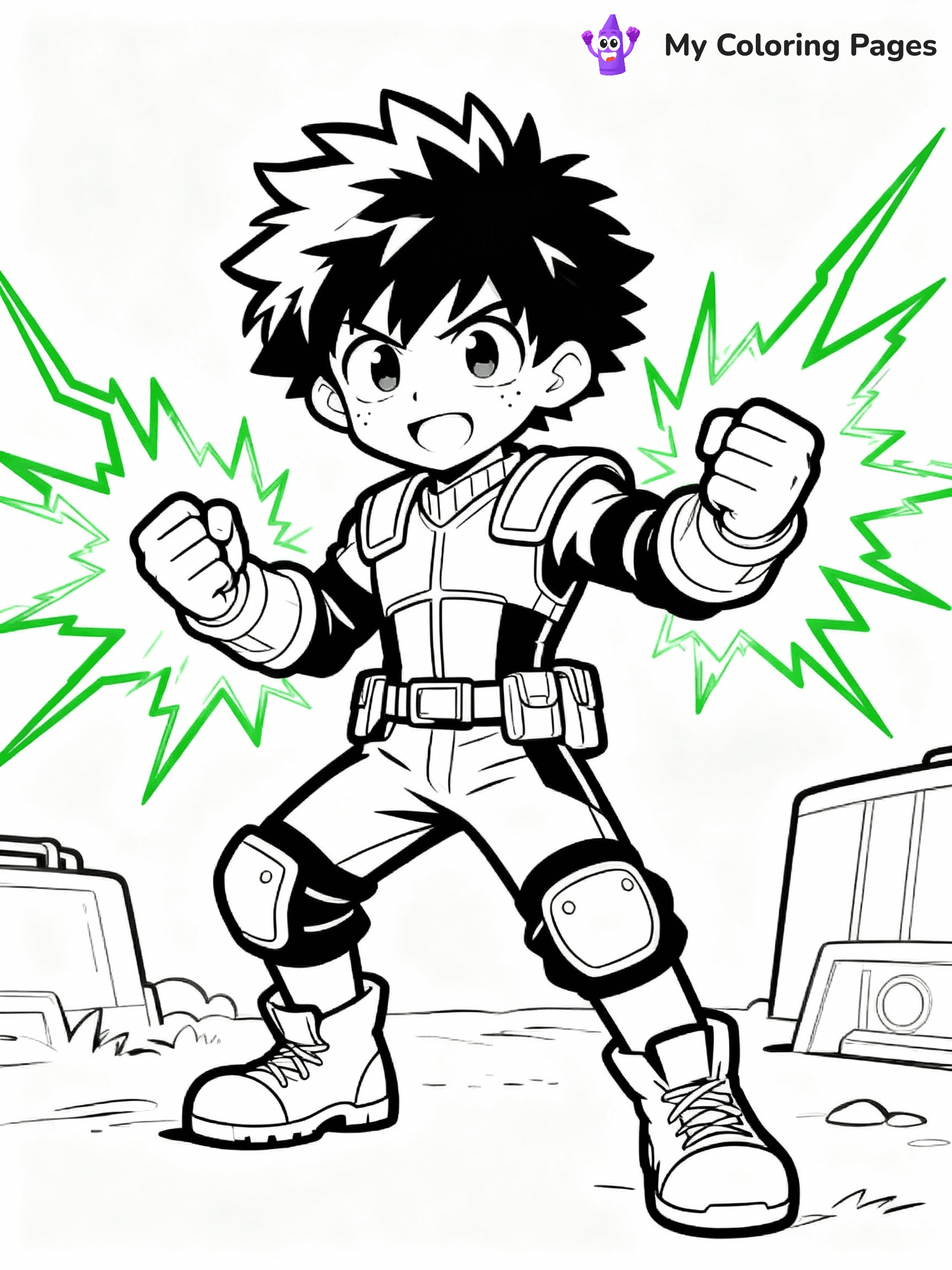 Deku Coloring Pages - 14