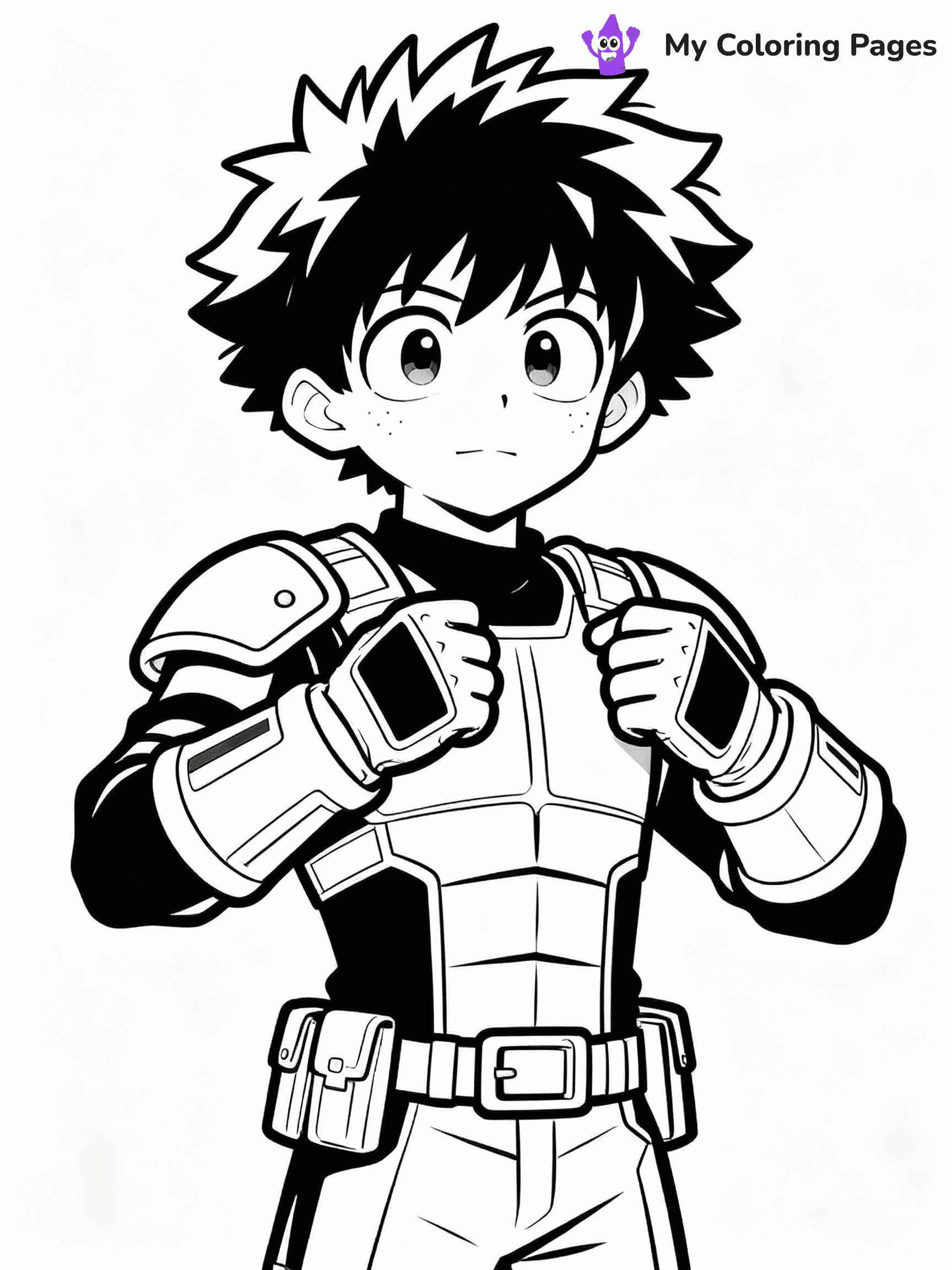 Deku Coloring Pages - 10