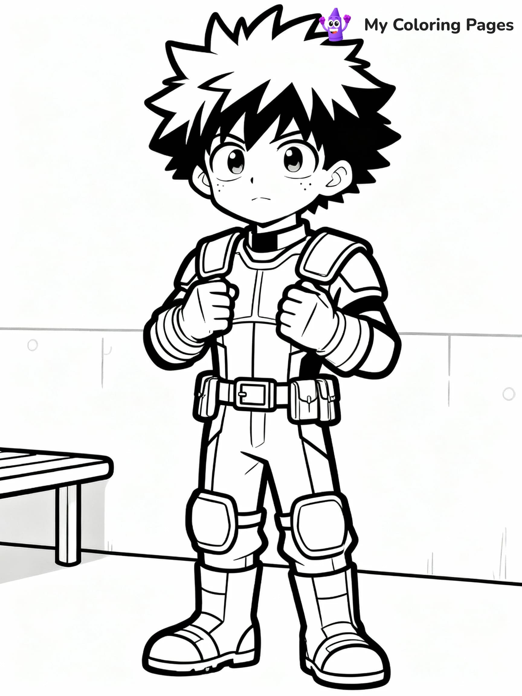 Deku Coloring Pages - 8