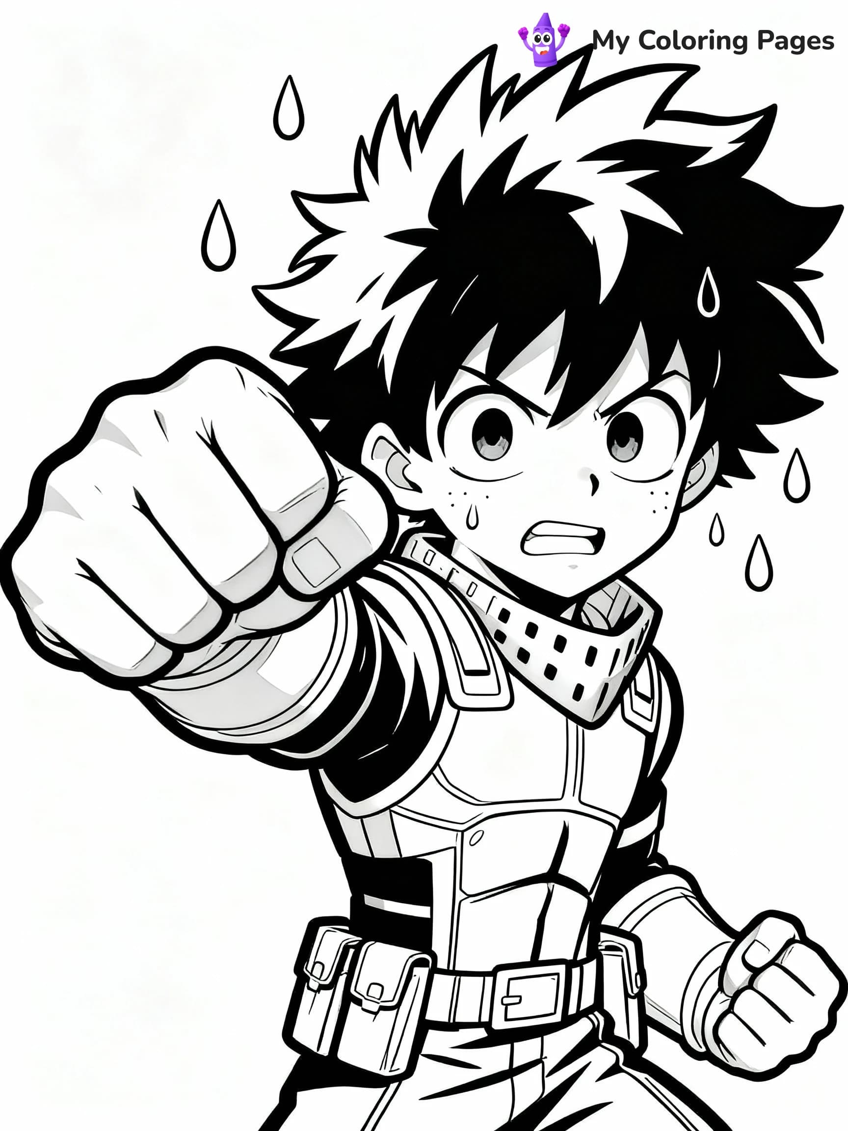 Deku Coloring Pages - 6