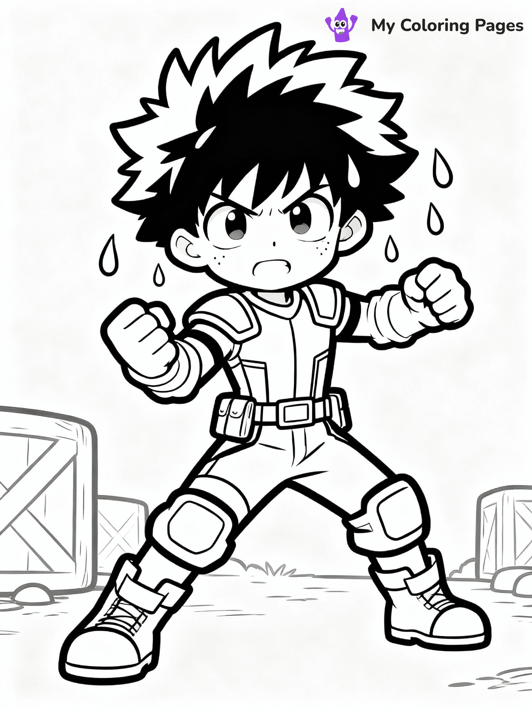 Deku Coloring Pages - 5