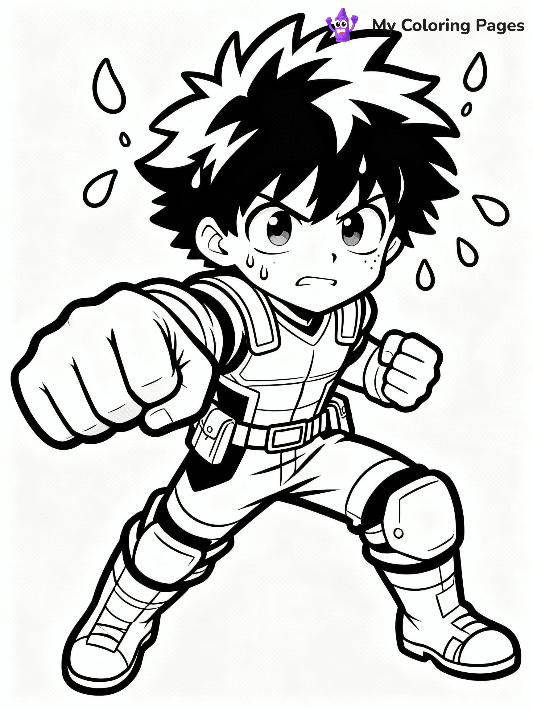 Deku Coloring Pages - 4