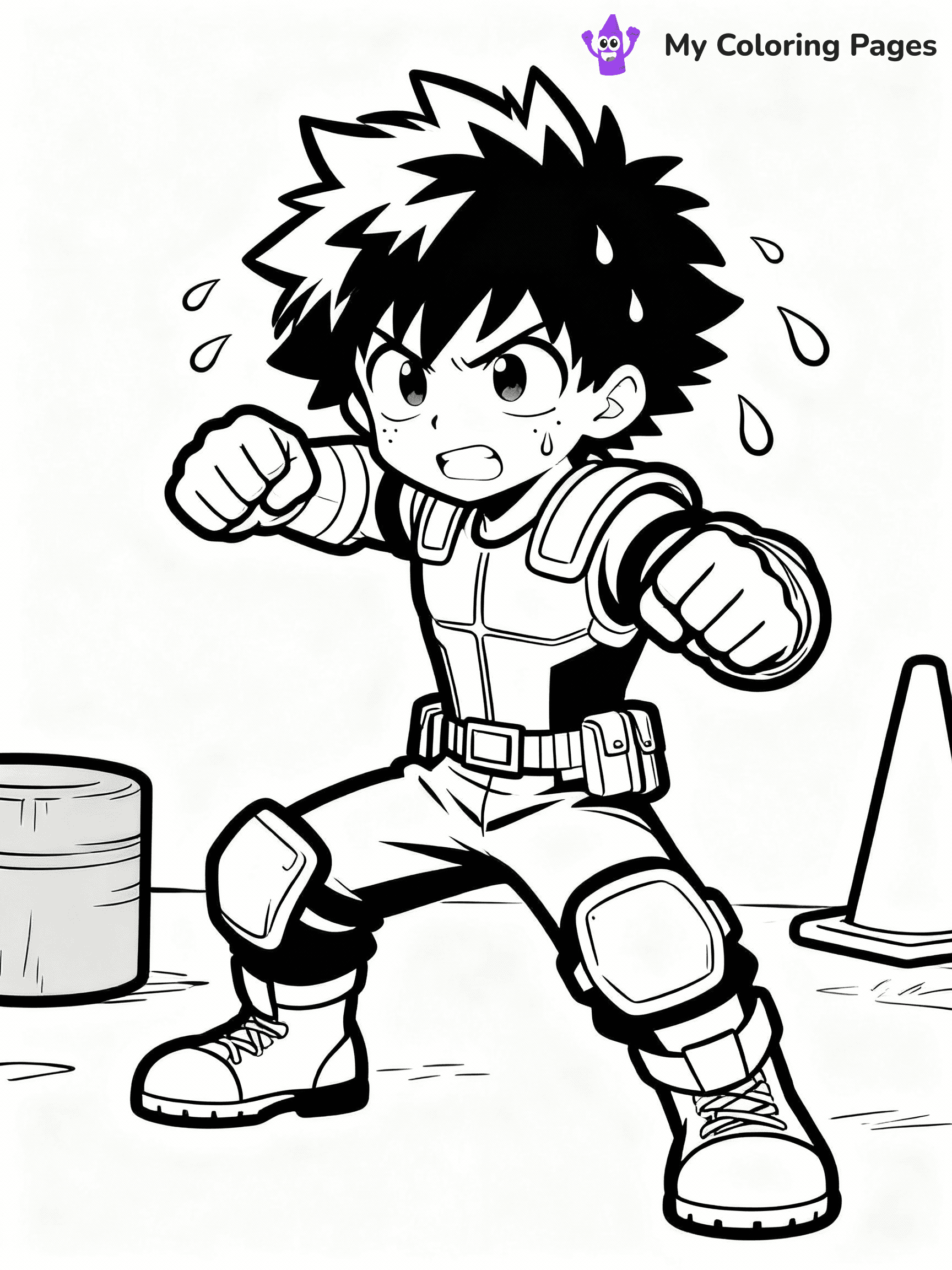 Deku Coloring Pages - 3