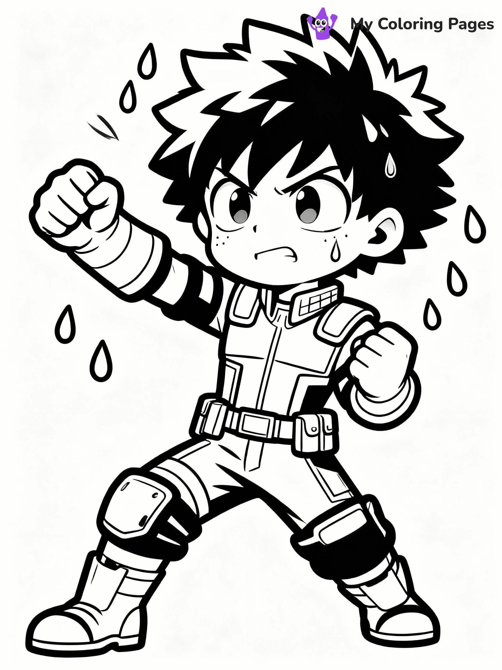 Deku Coloring Pages - 1