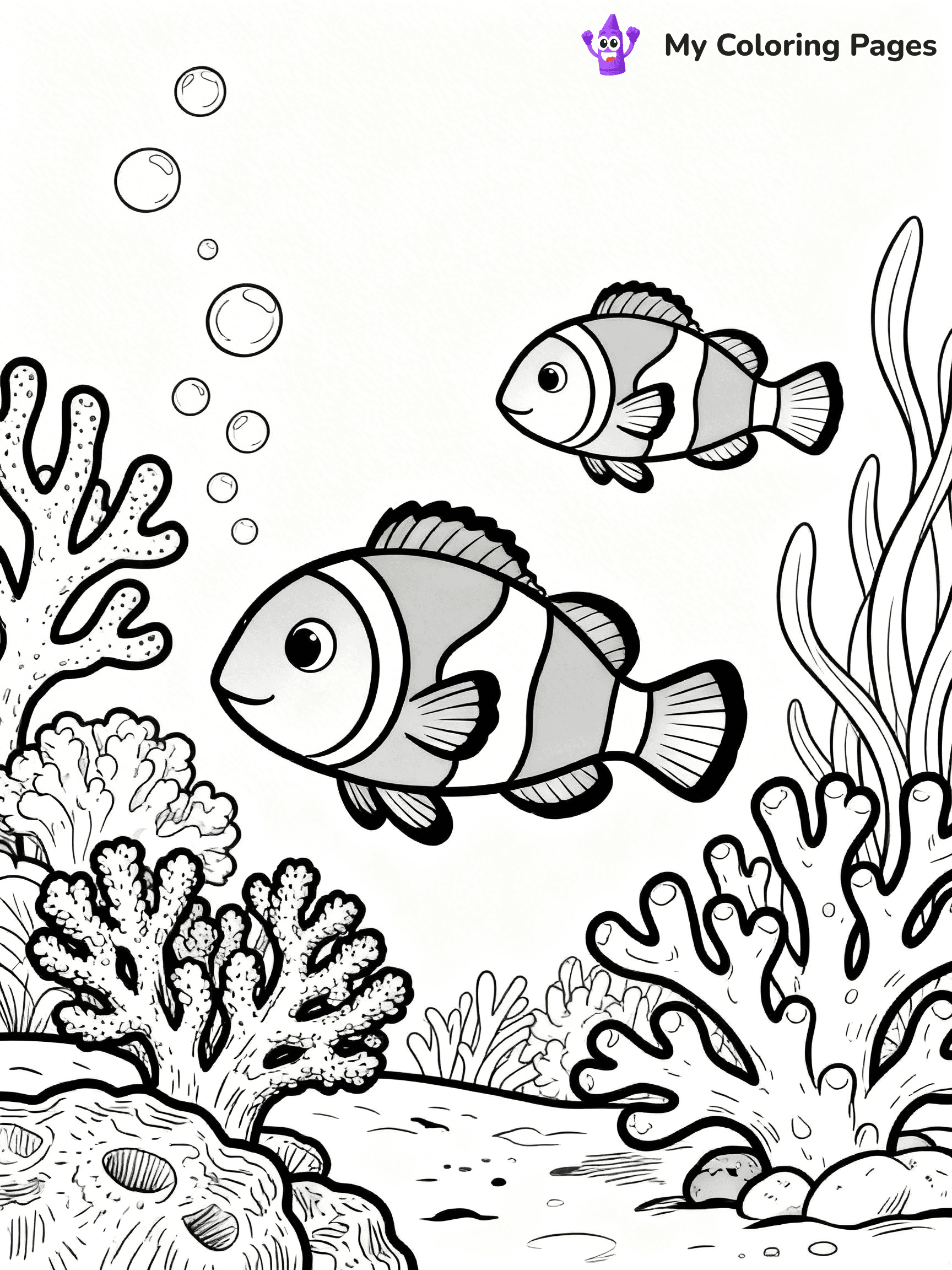 Clownfish Coloring Pages - 16