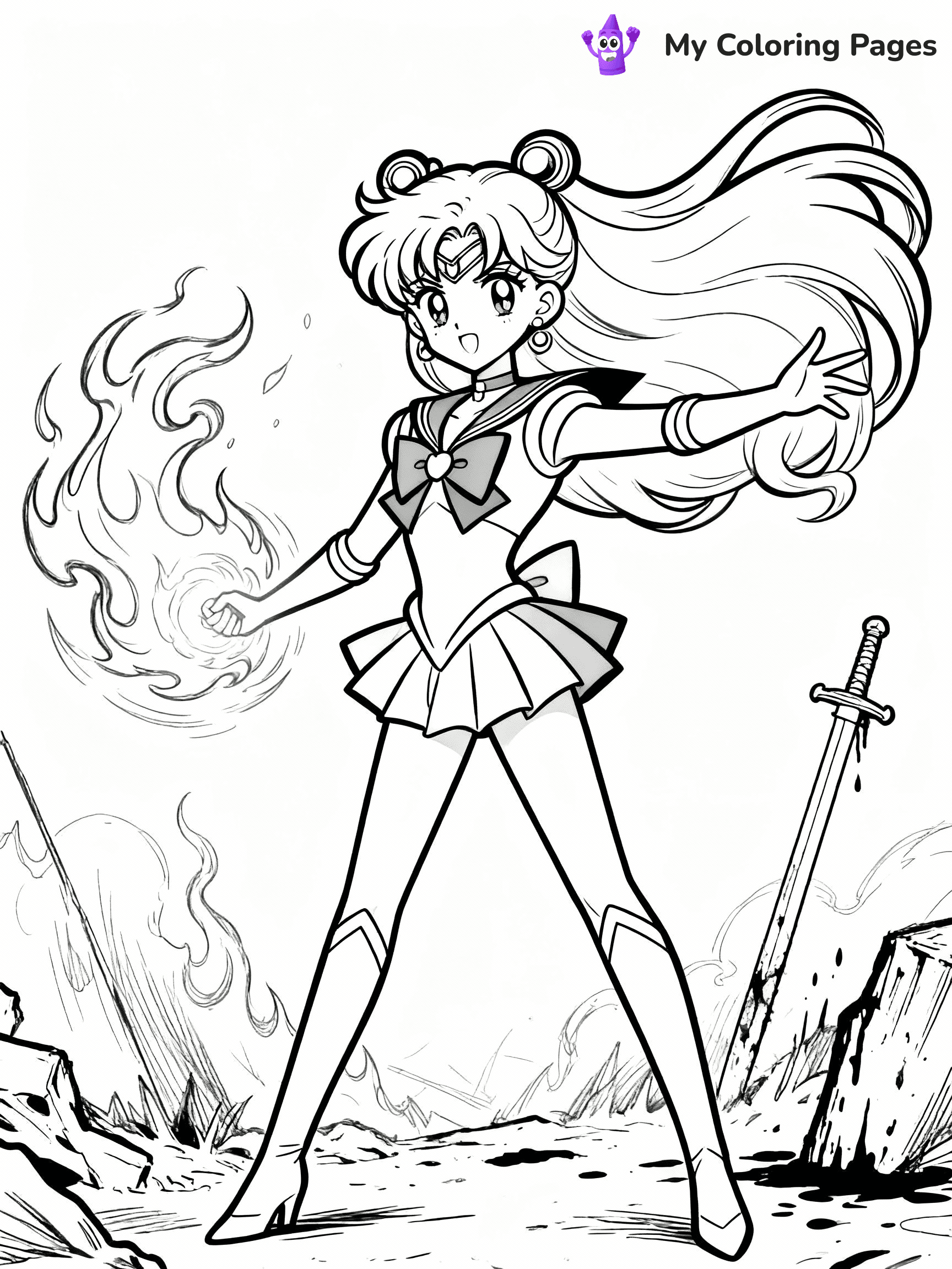 Sailor Moon Coloring Pages - 12