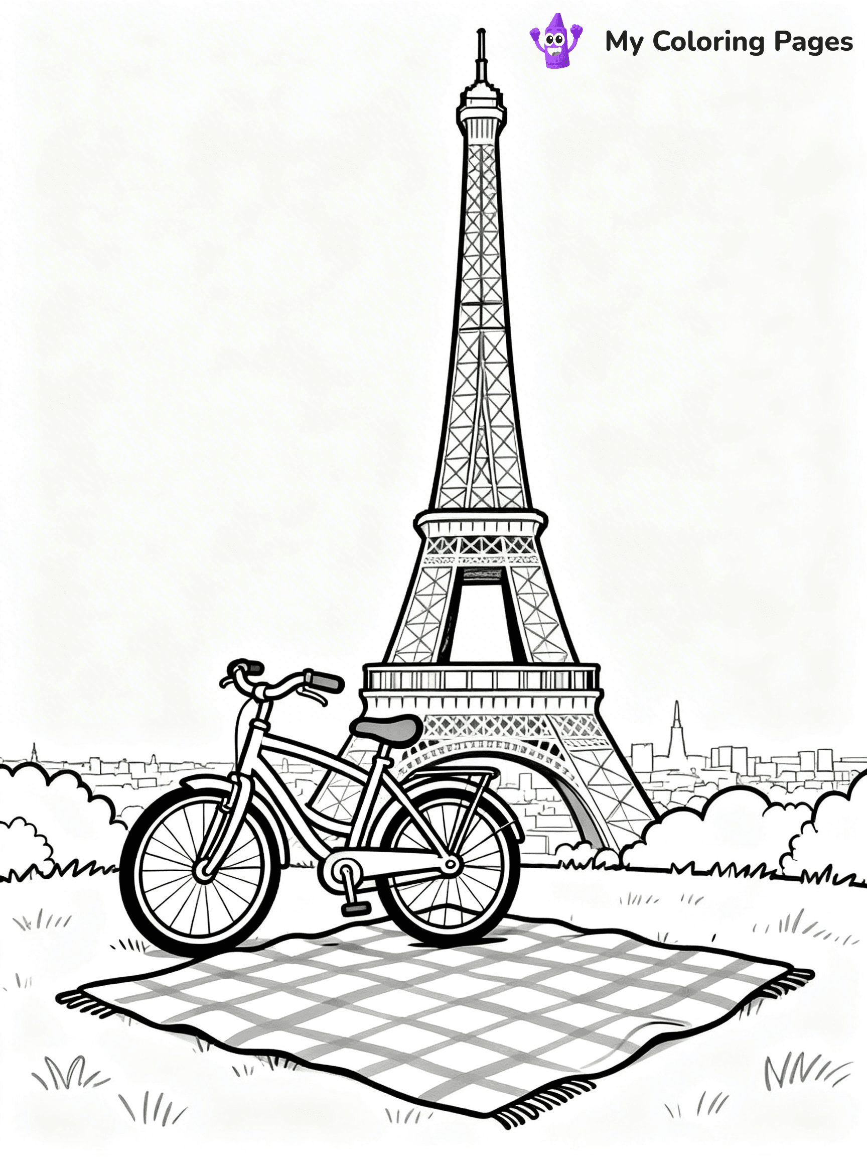 Eiffel Tower Coloring Pages - 30