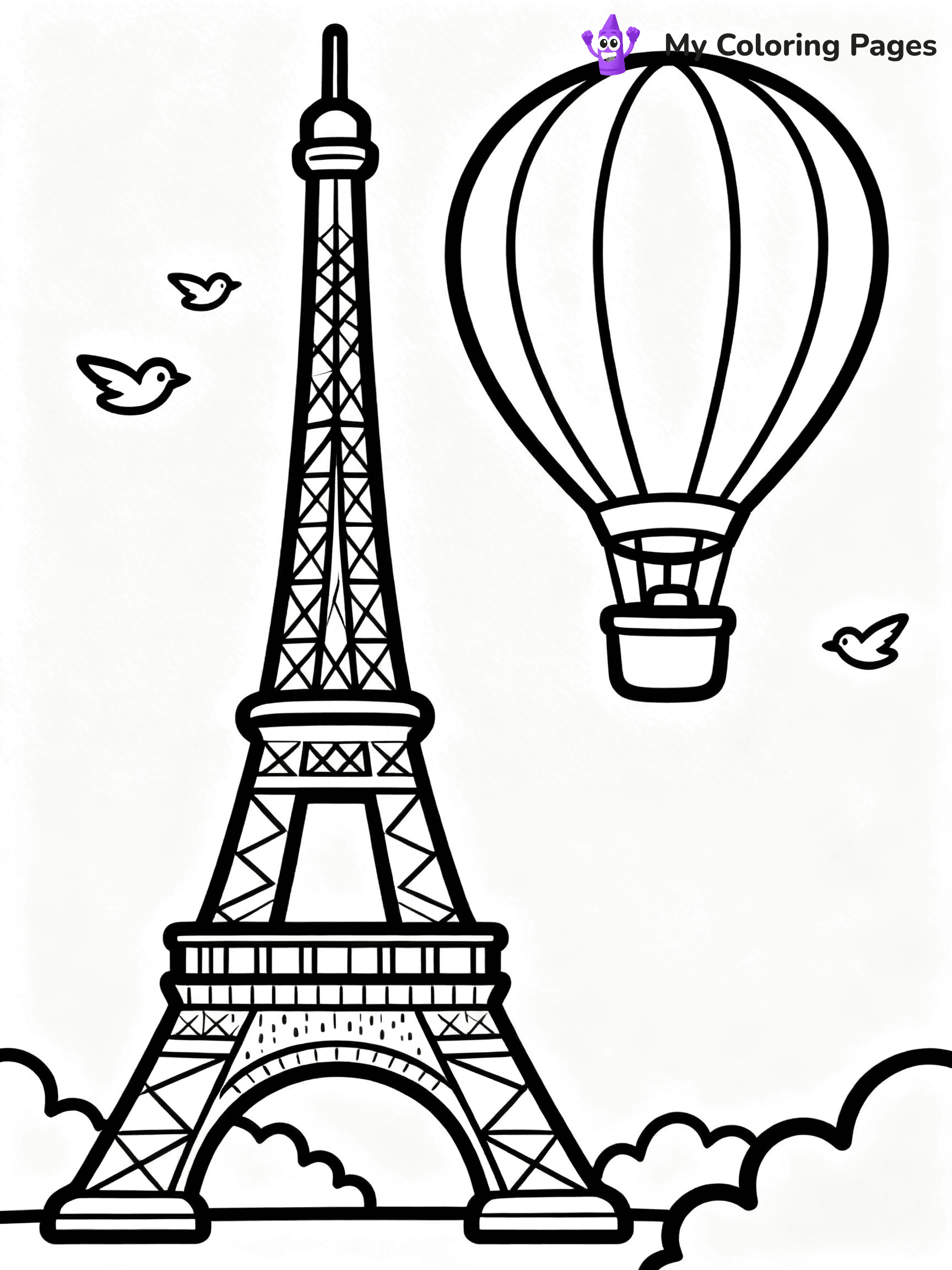 Eiffel Tower Coloring Pages - 16