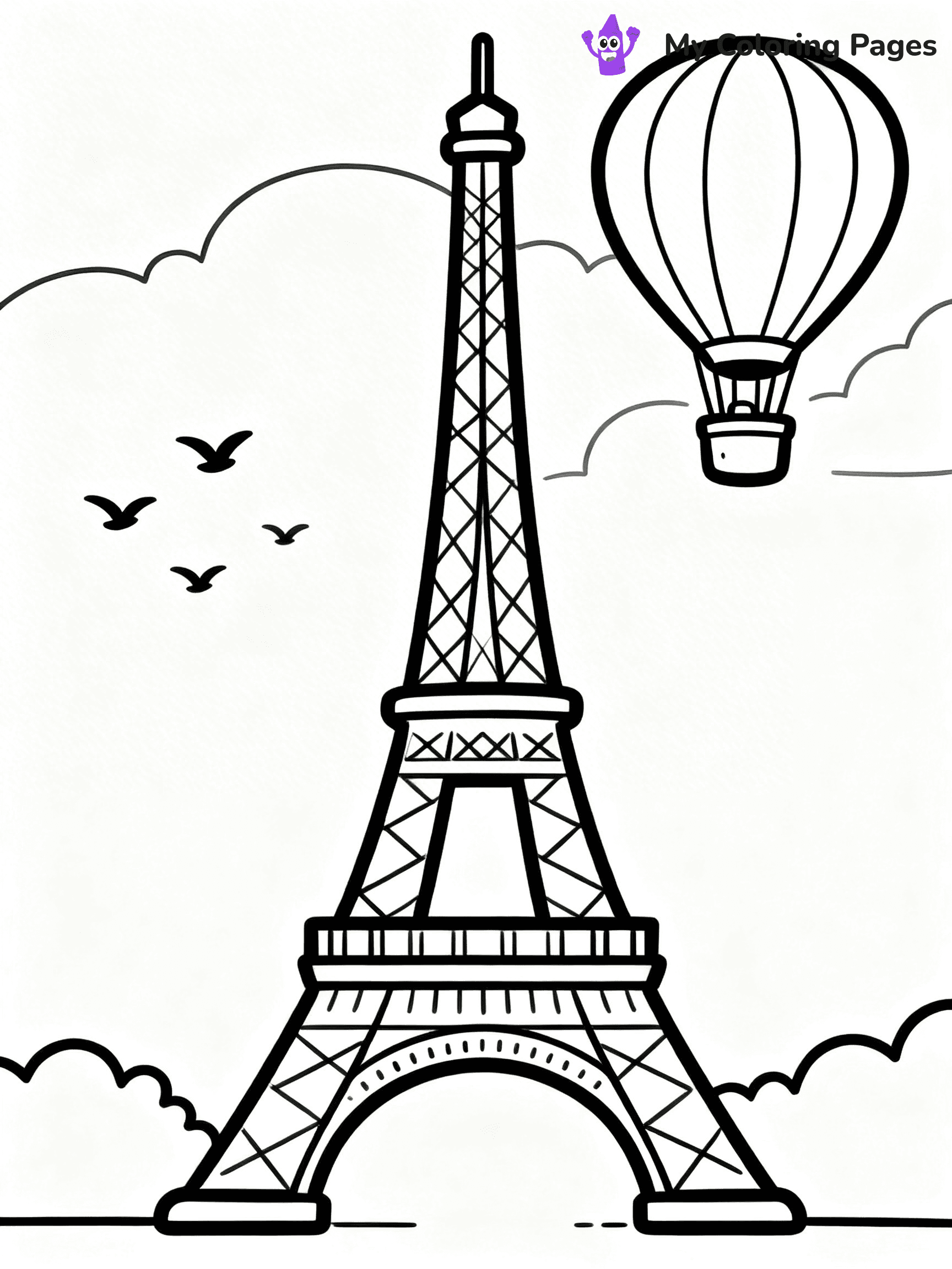 Eiffel Tower Coloring Pages - 15