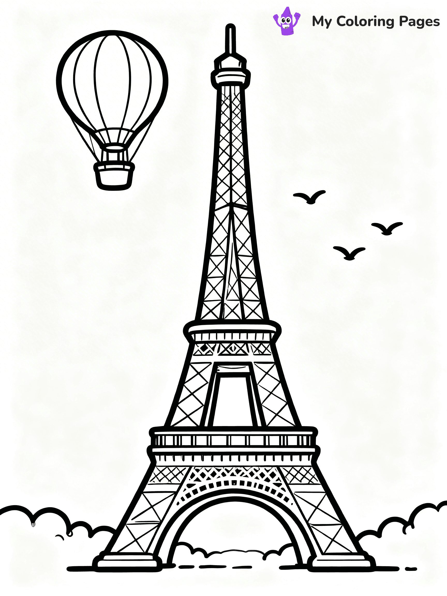 Eiffel Tower Coloring Pages - 14