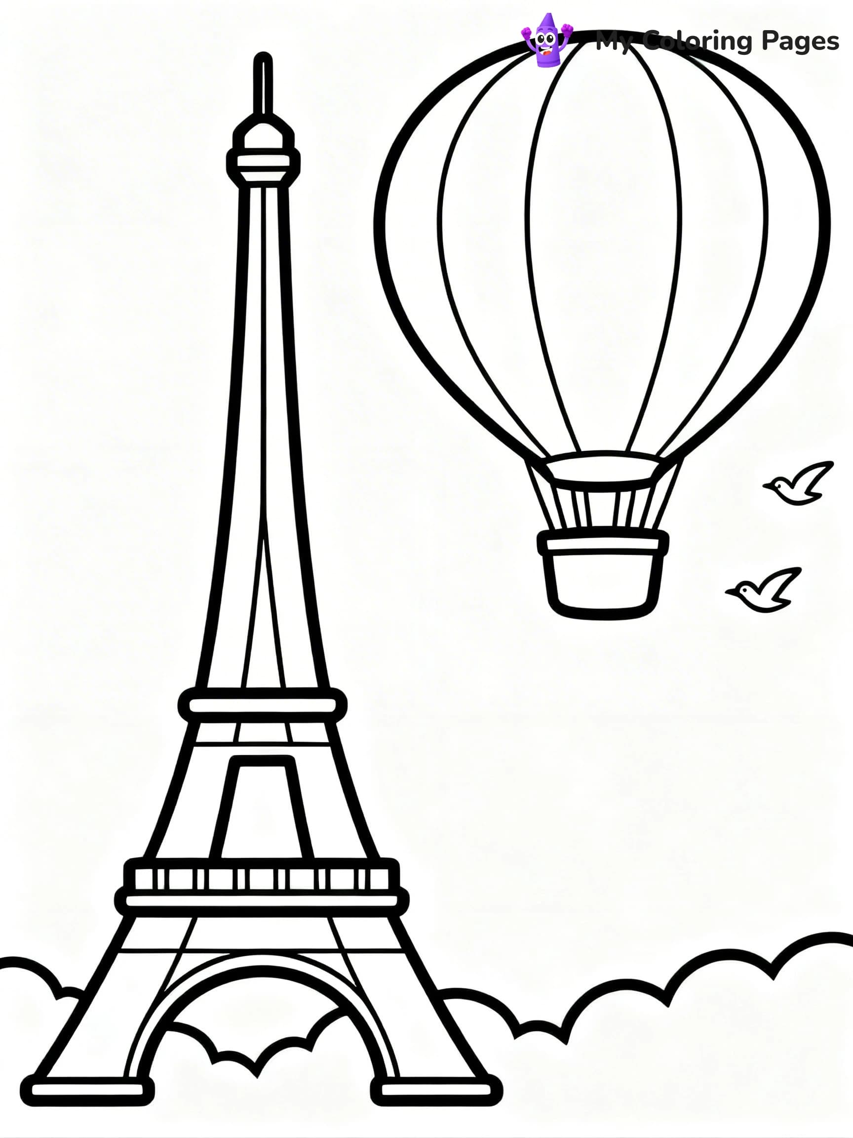 Eiffel Tower Coloring Pages - 13
