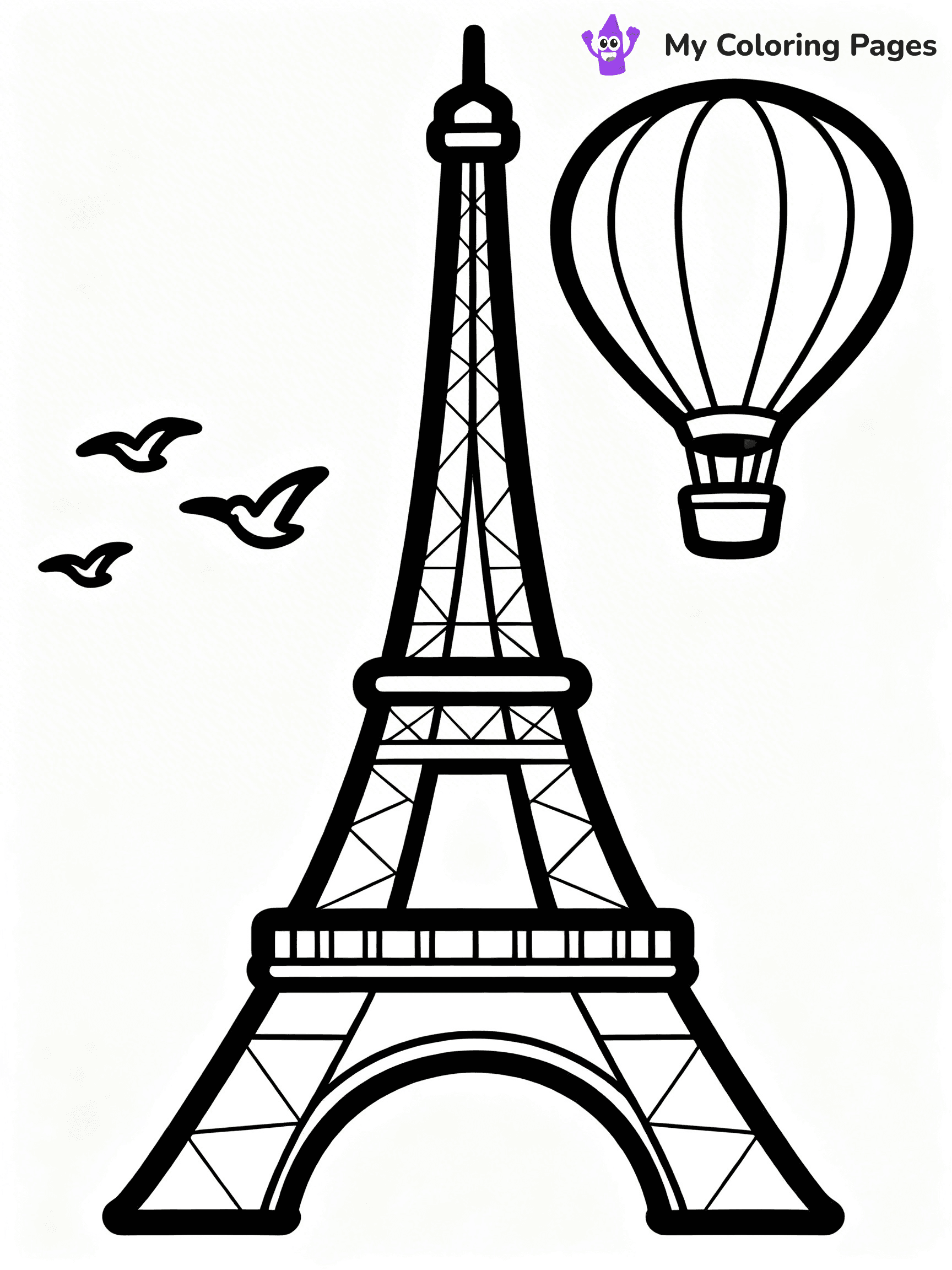 Eiffel Tower Coloring Pages - 12