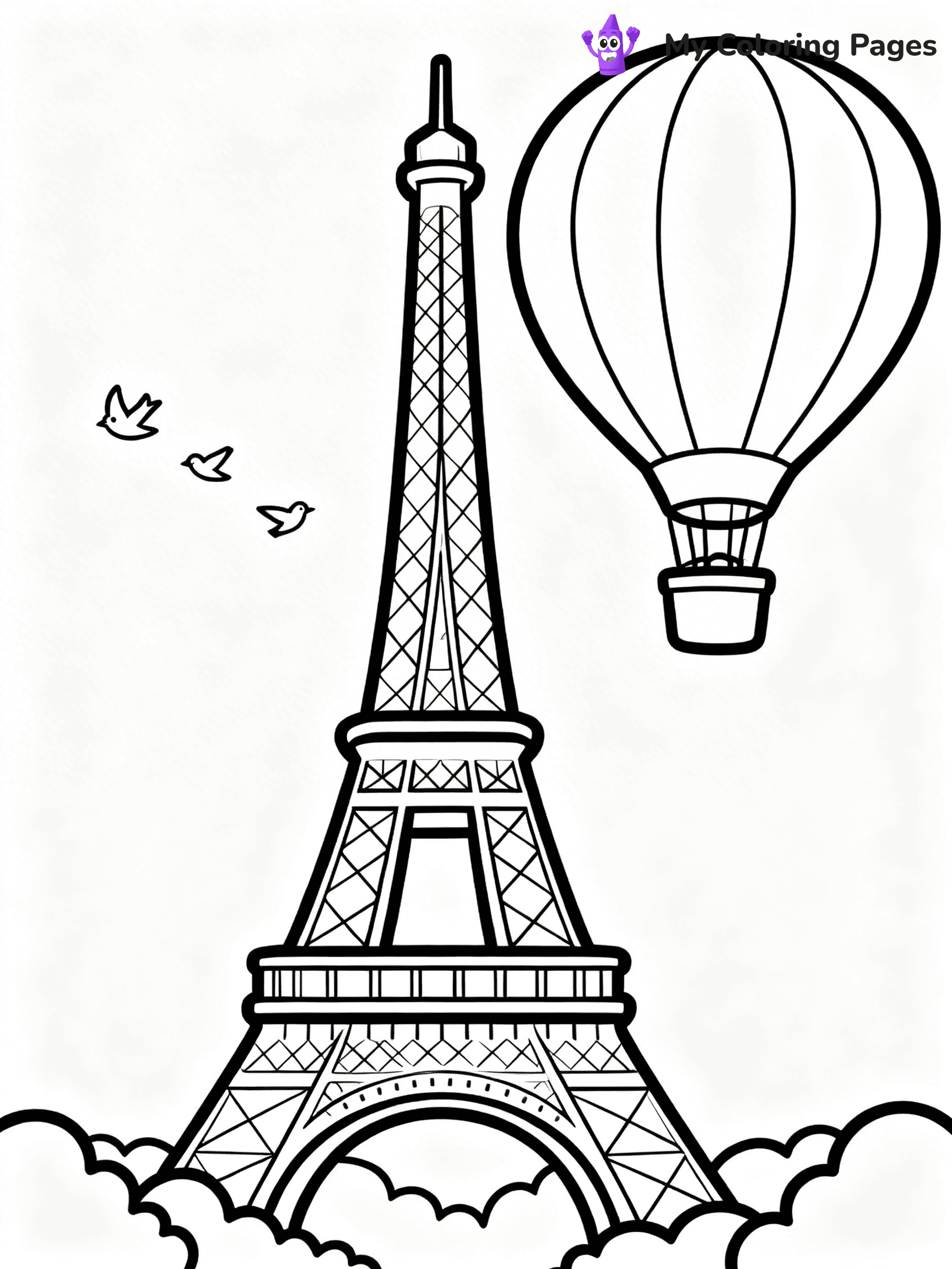 Eiffel Tower Coloring Pages - 11