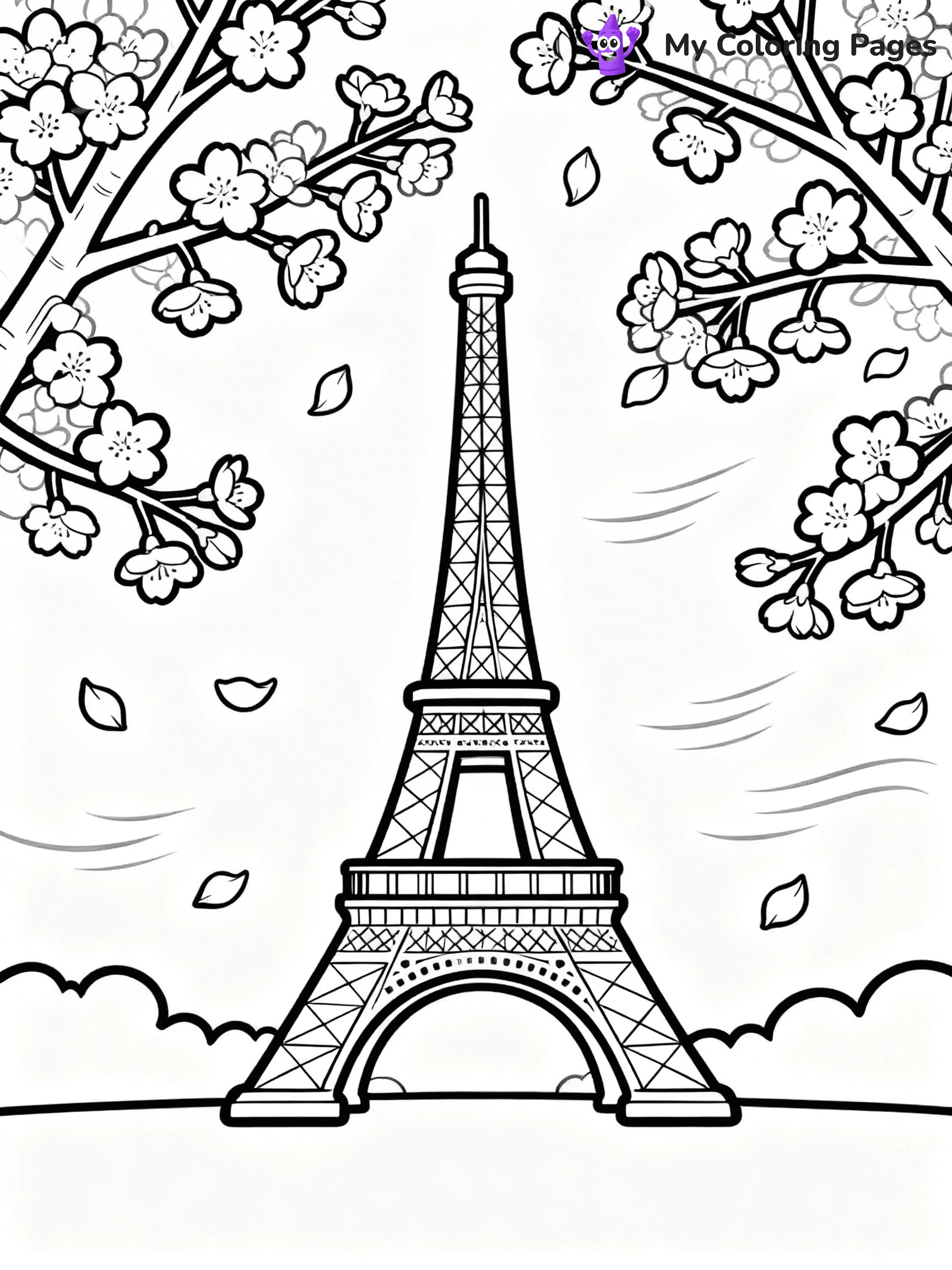 Eiffel Tower Coloring Pages - 10