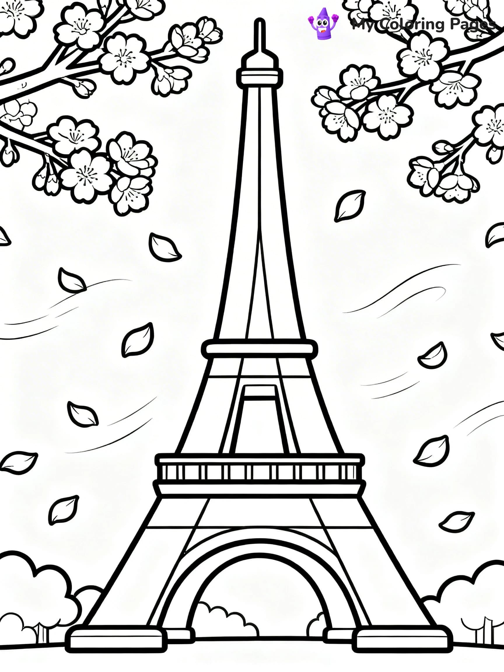 Eiffel Tower Coloring Pages - 9