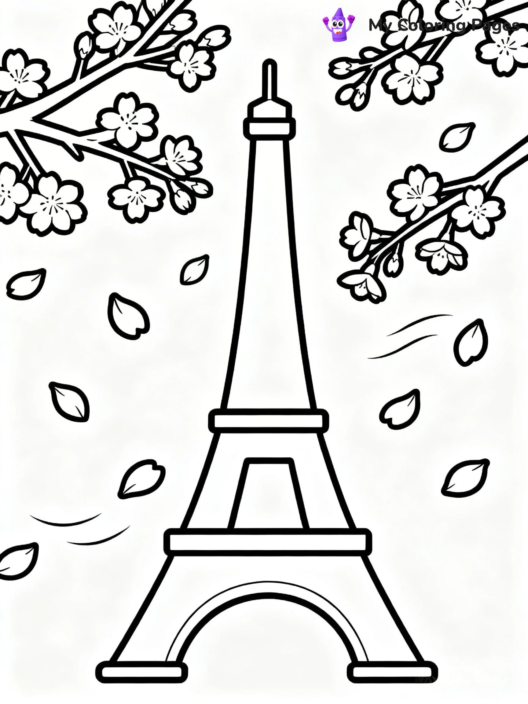 Eiffel Tower Coloring Pages - 5