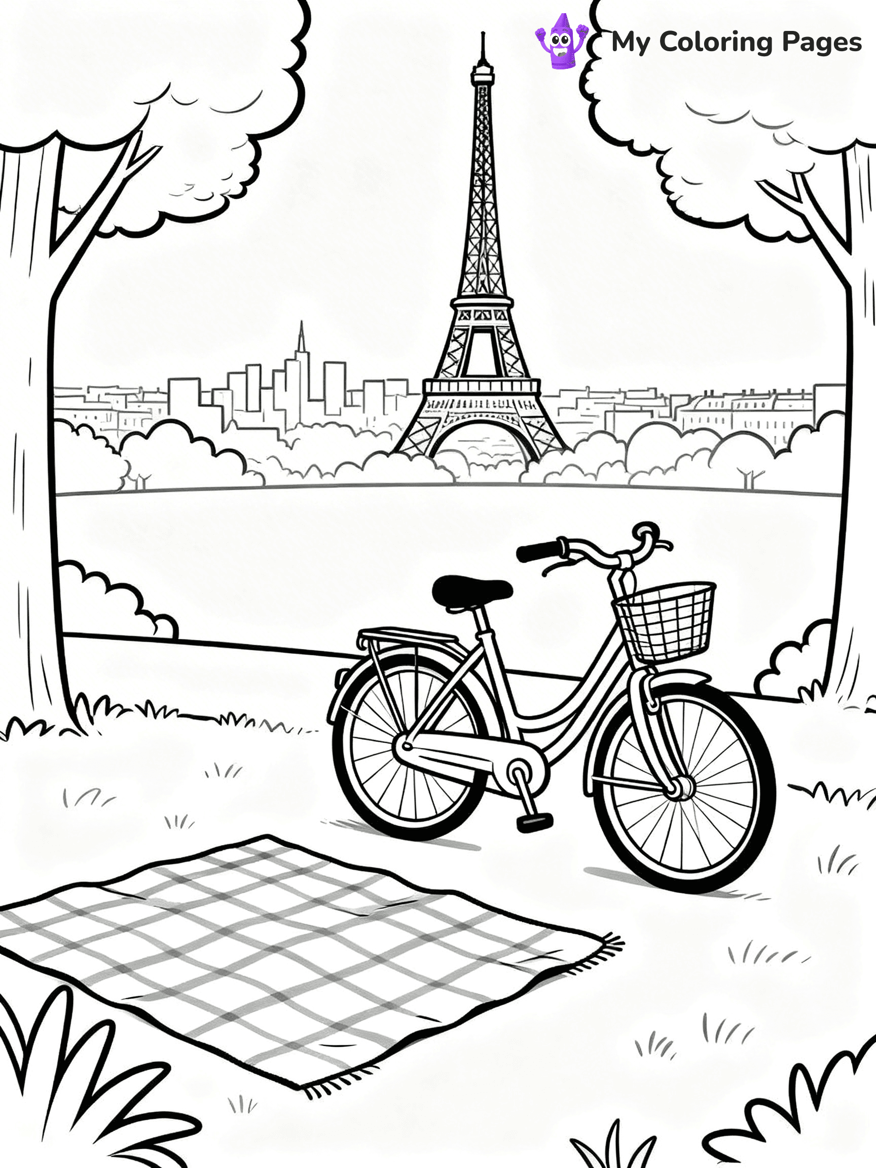 Eiffel Tower Coloring Pages - 4