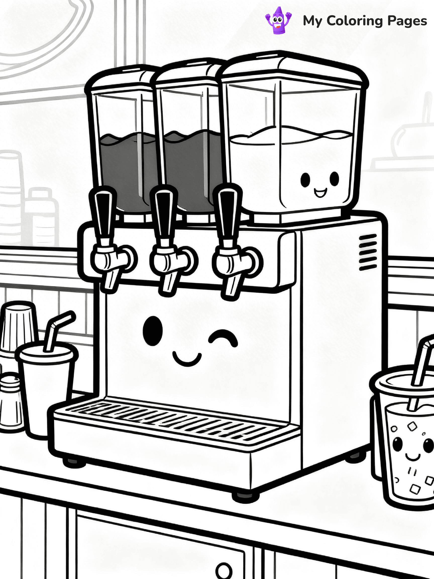 Soda Coloring Pages - 1