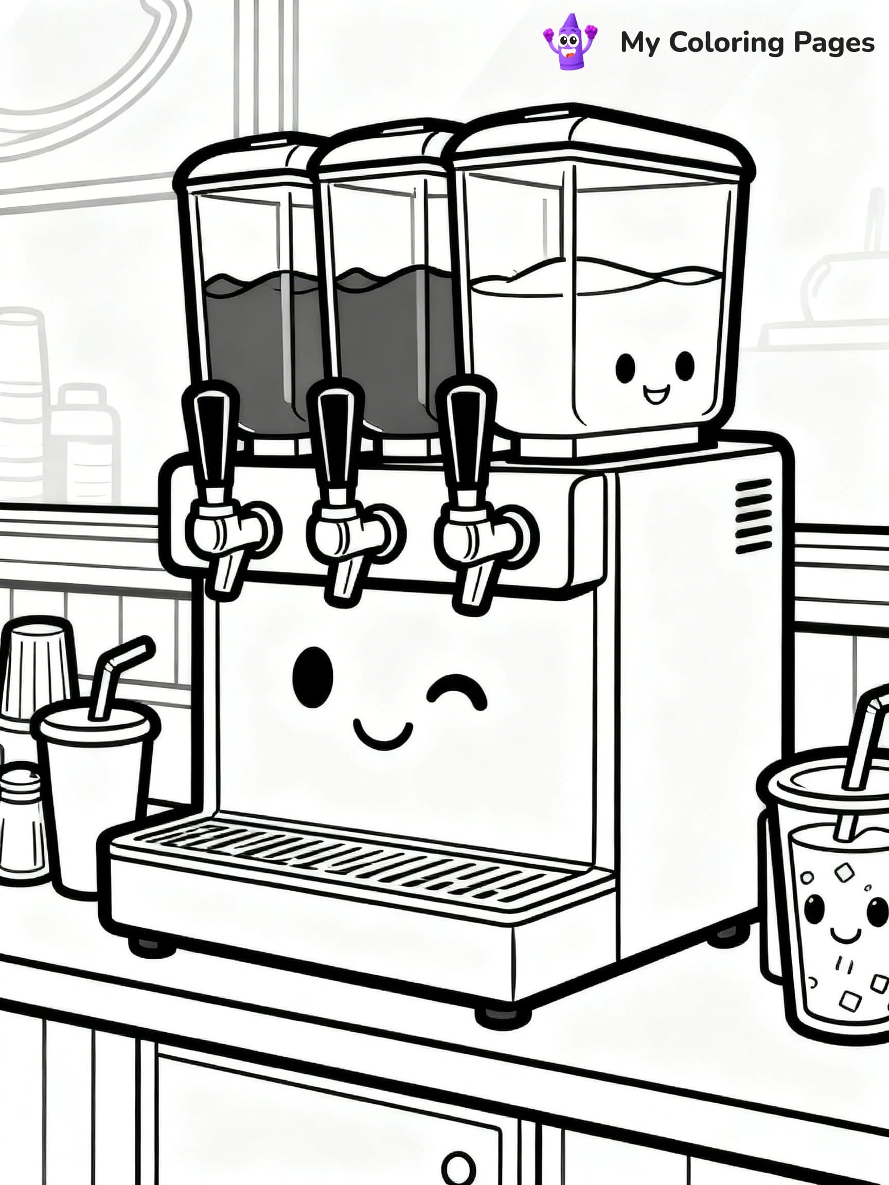 Soda Coloring Pages - 1