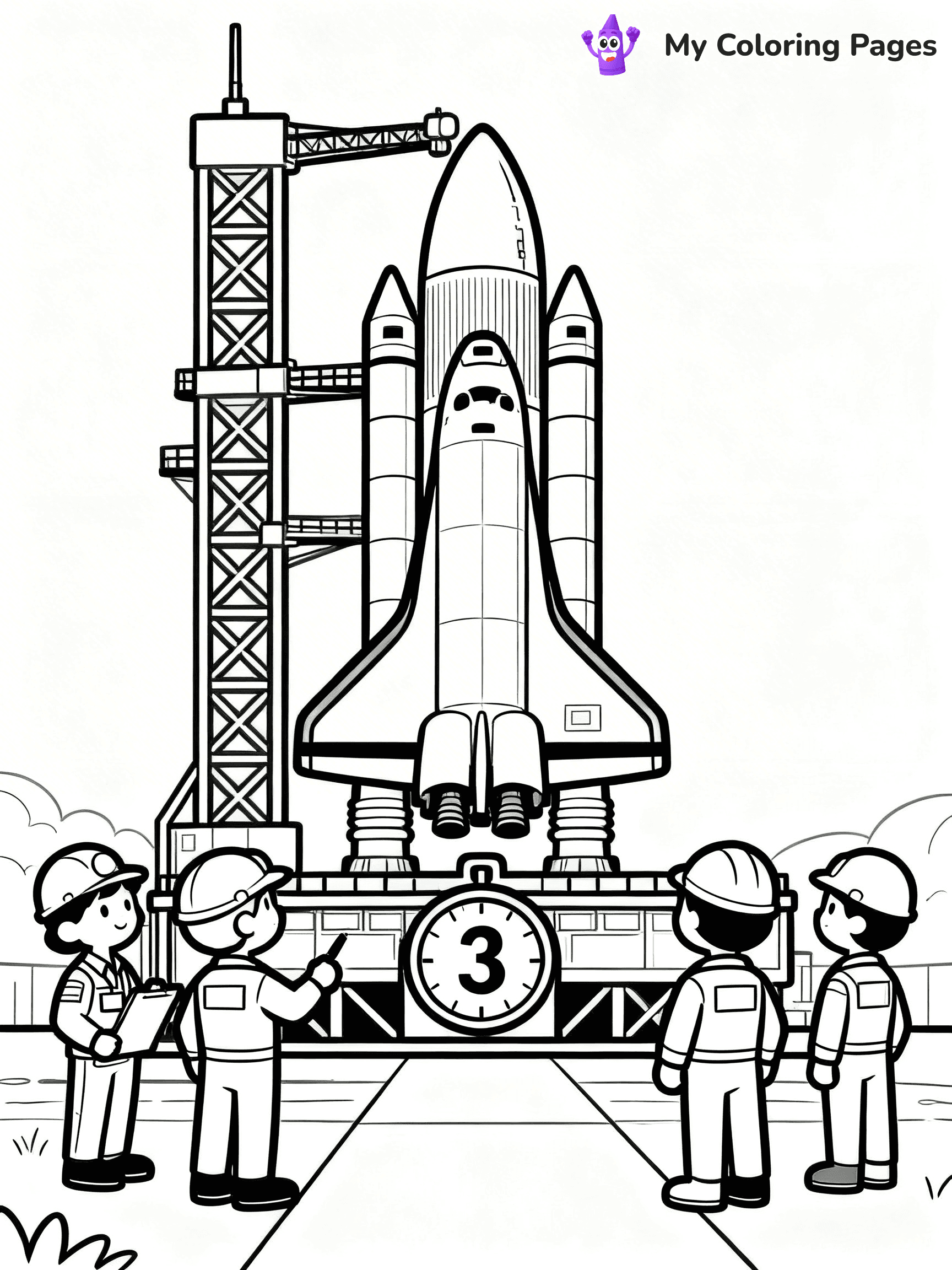 Space Shuttle Coloring Pages - 17