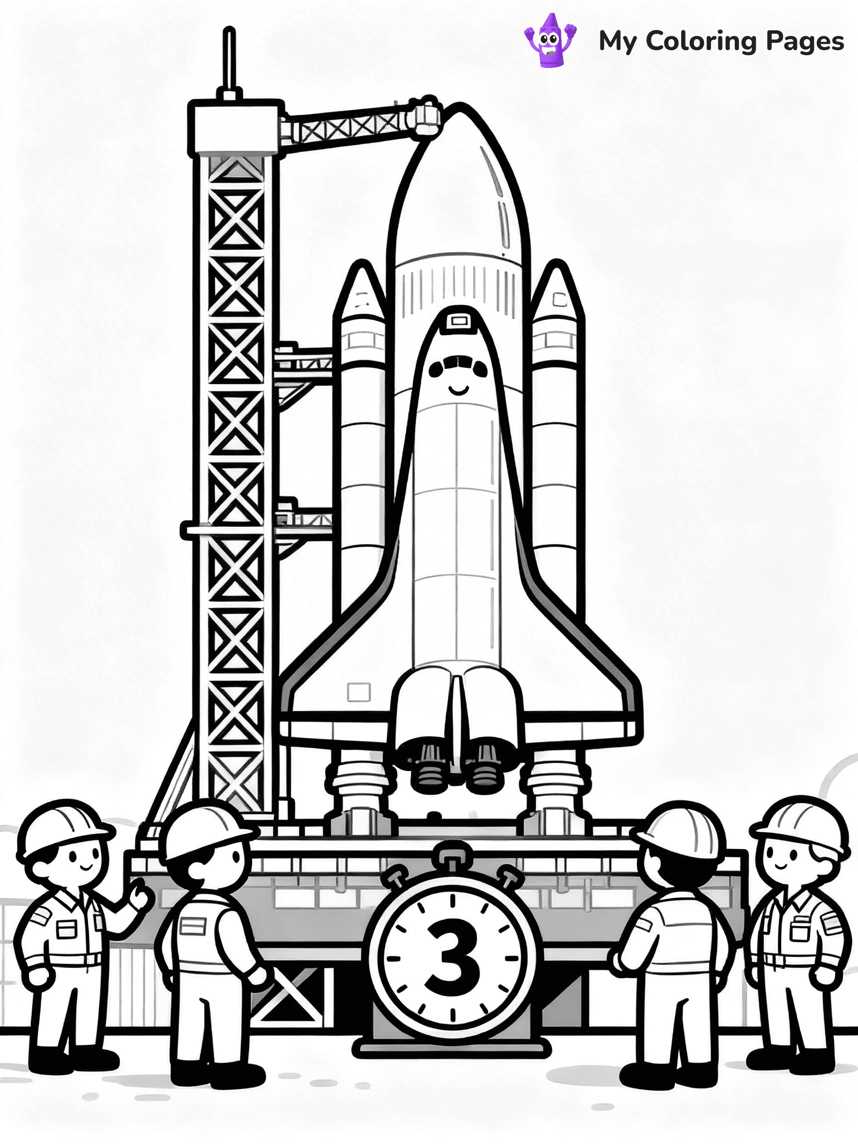 Space Shuttle Coloring Pages - 16