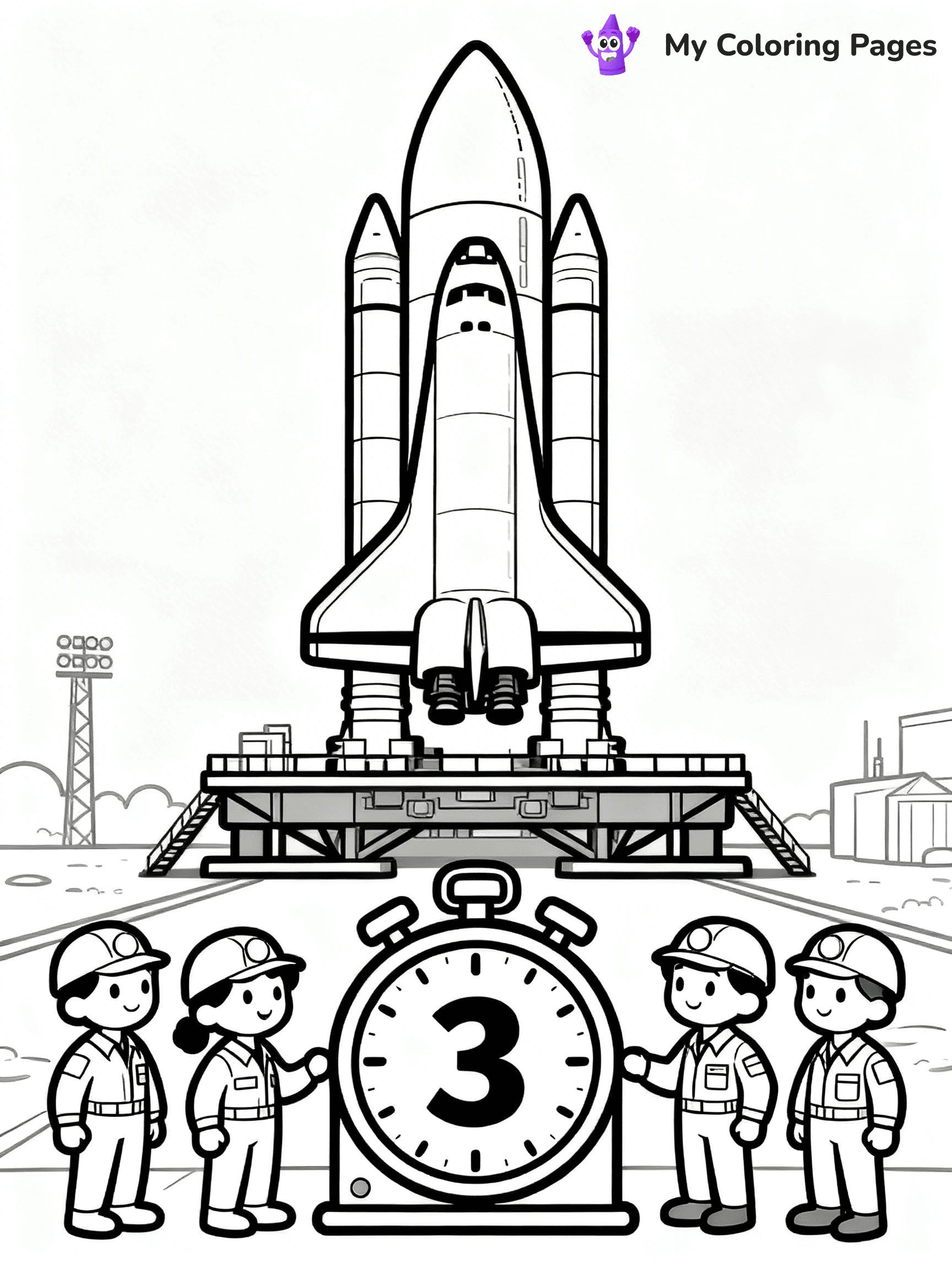 Space Shuttle Coloring Pages - 15