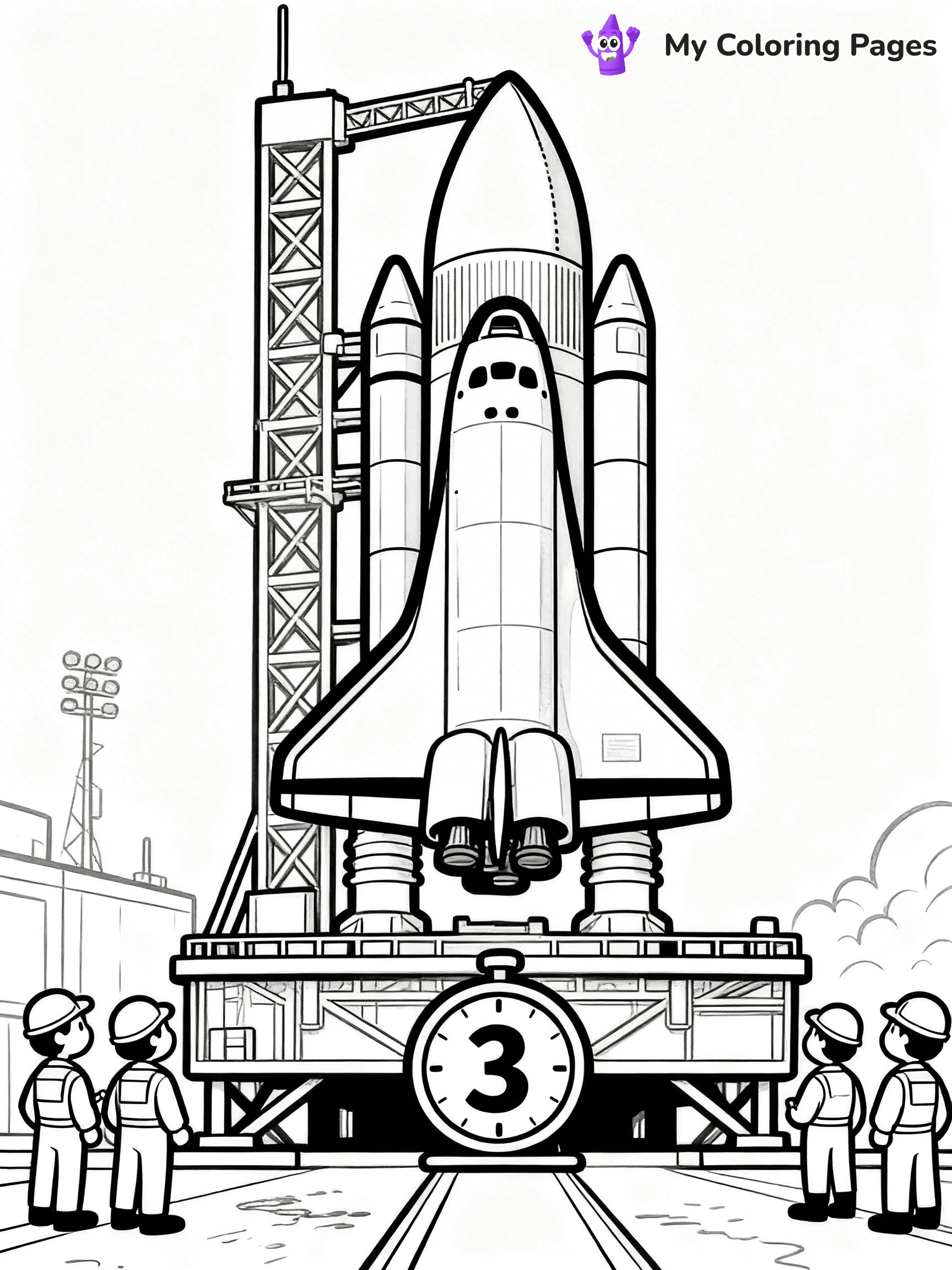 Space Shuttle Coloring Pages - 14