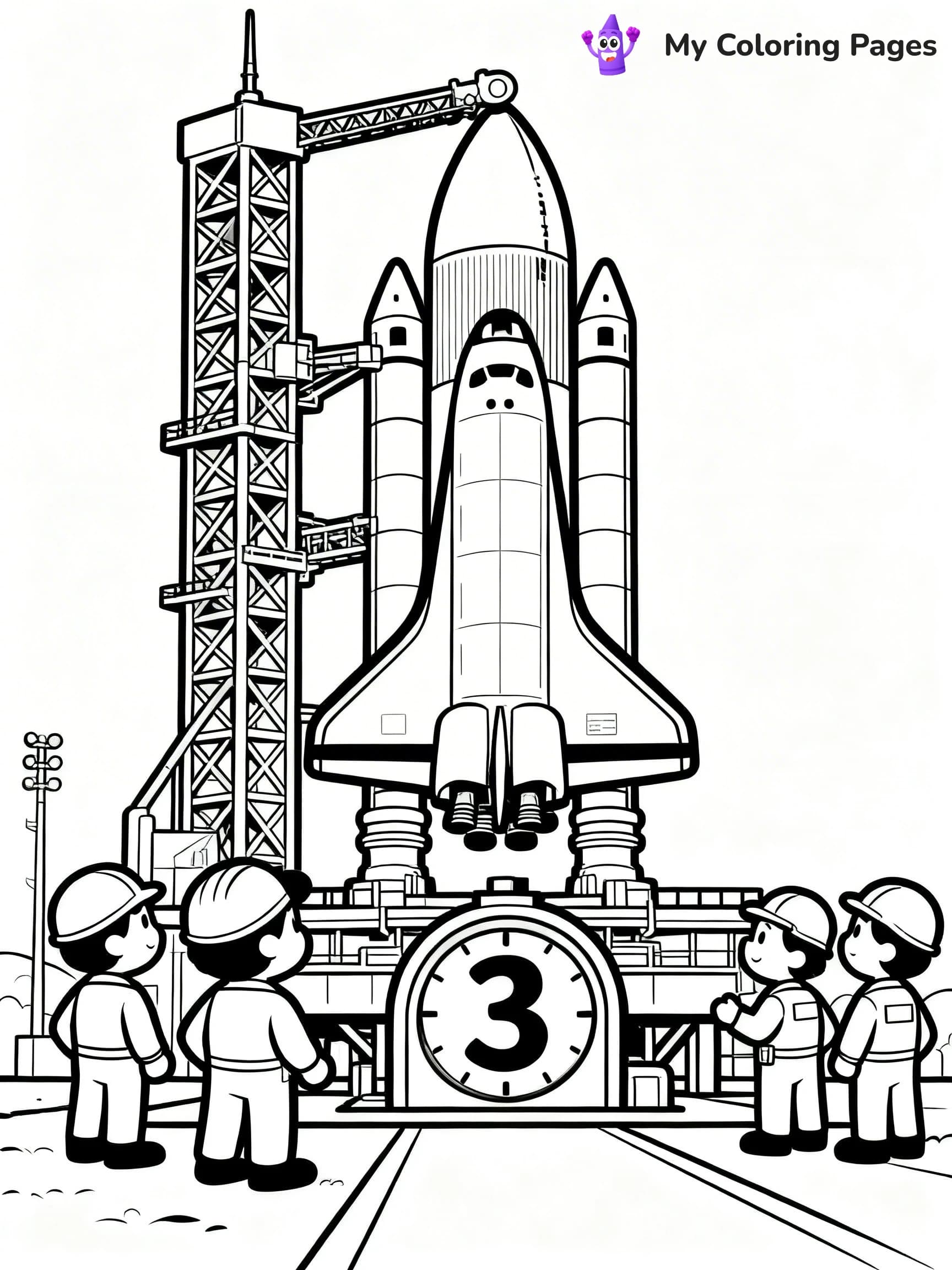 Space Shuttle Coloring Pages - 13