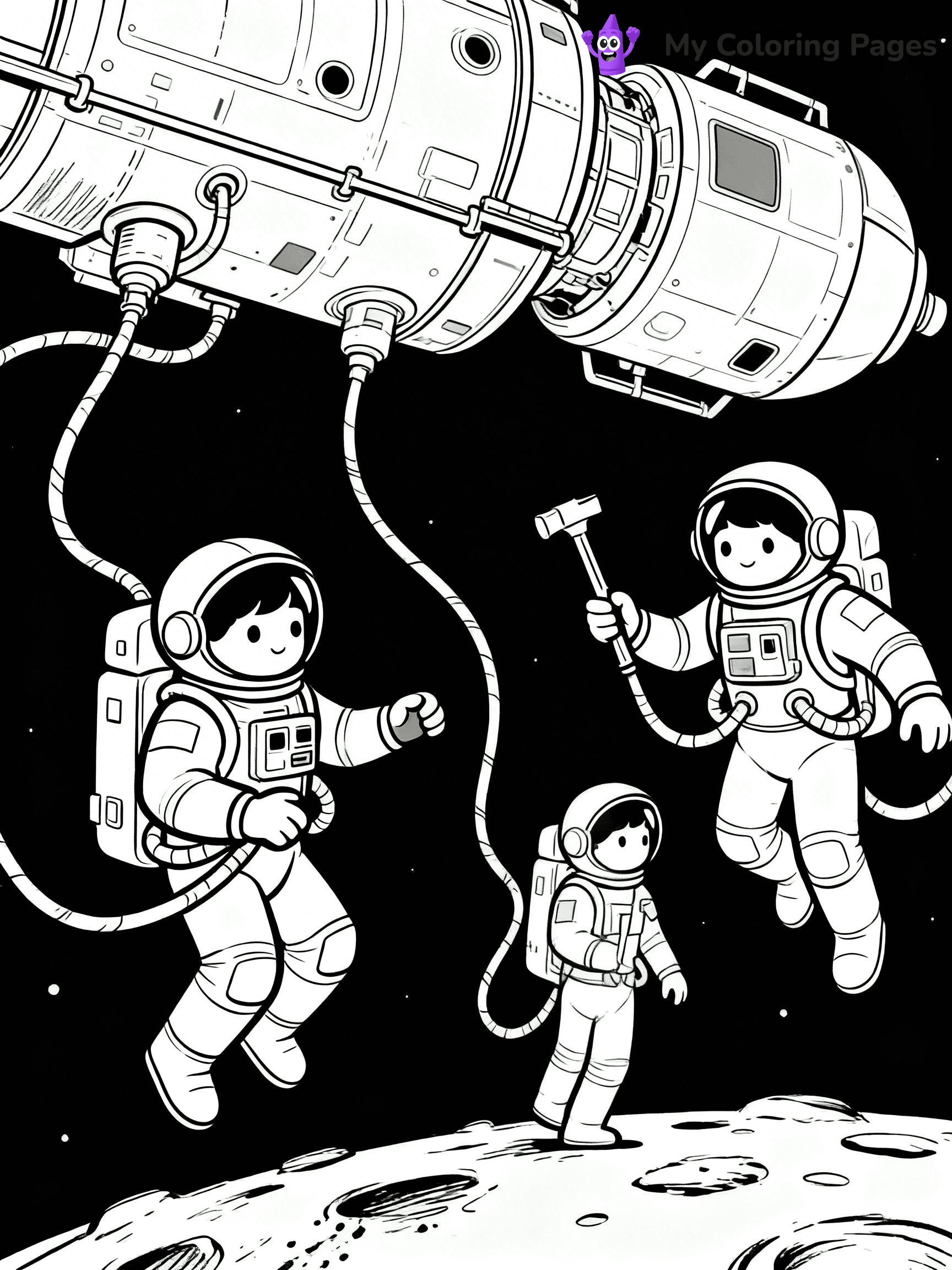 Space Shuttle Coloring Pages - 8