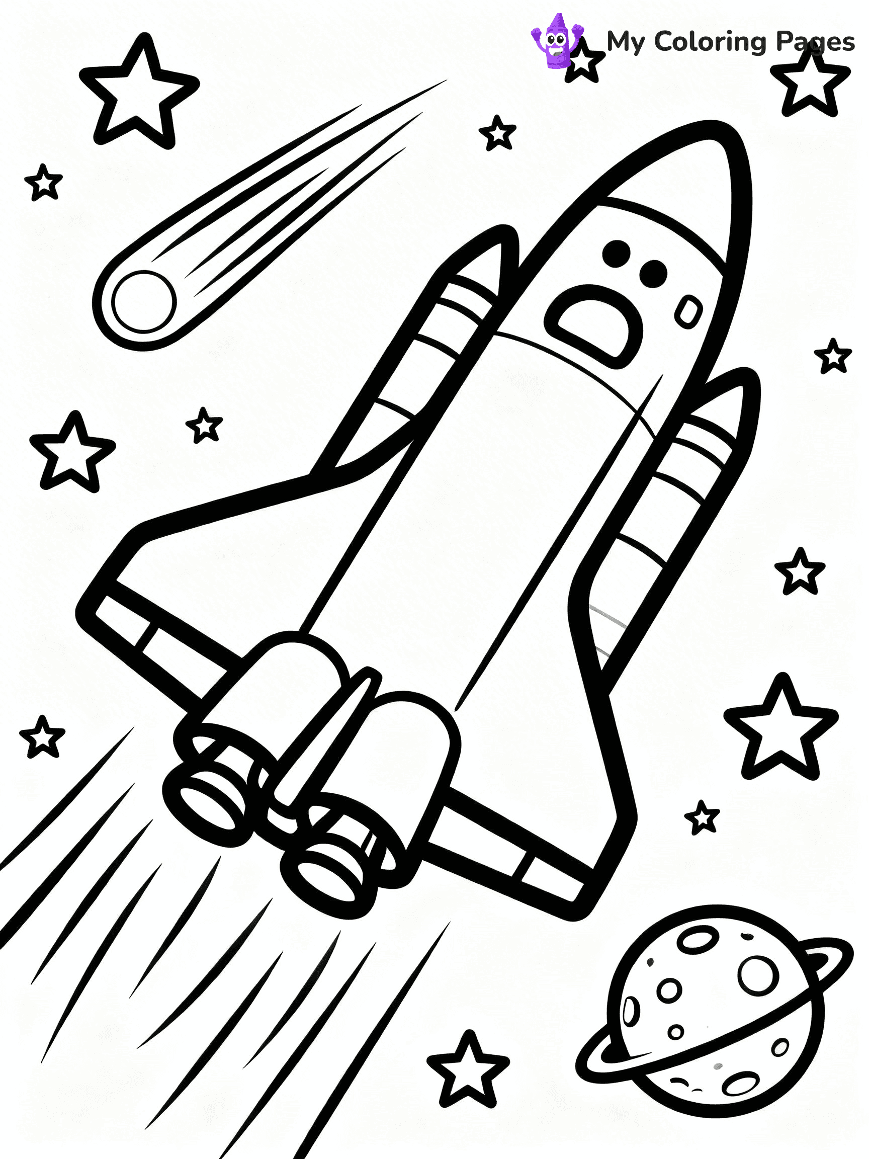 Space Shuttle Coloring Pages - 5